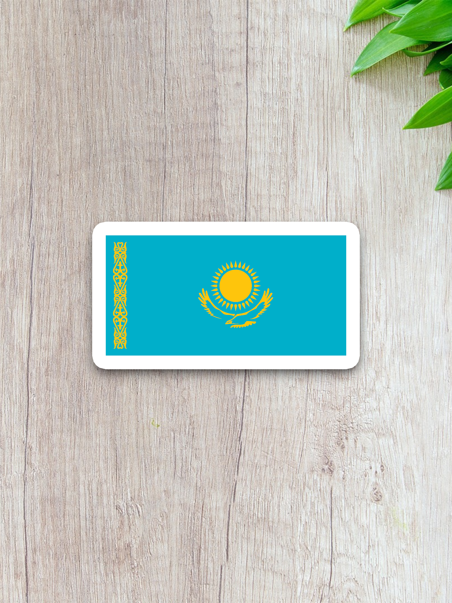 Kazakhstan Flag - International Country Flag Sticker
