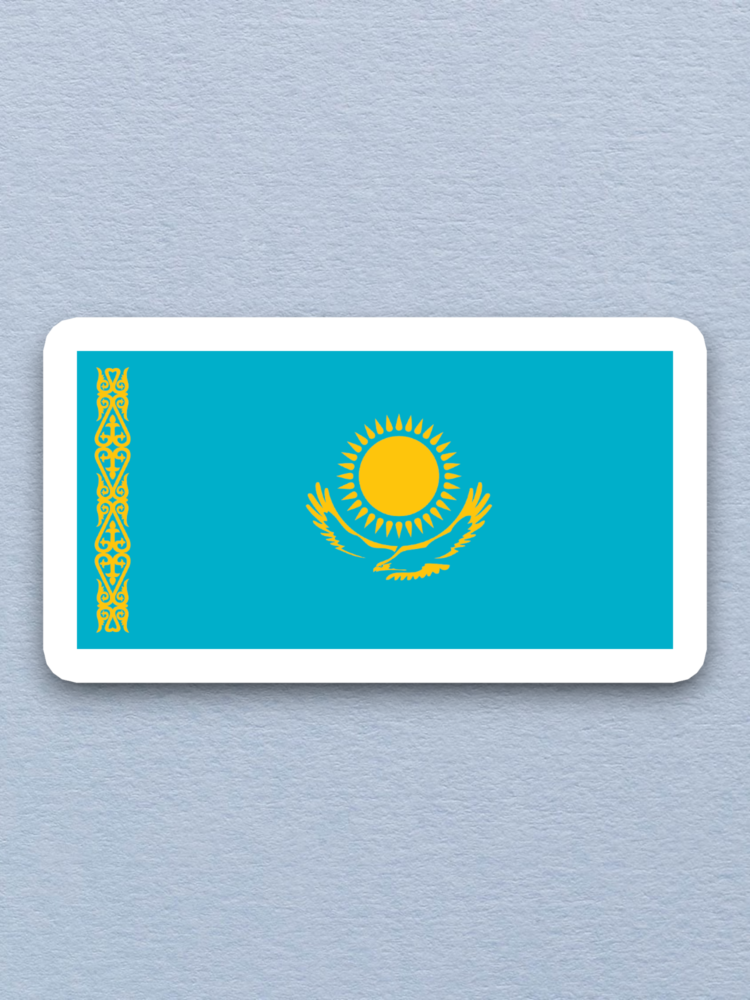 Kazakhstan Flag - International Country Flag Sticker