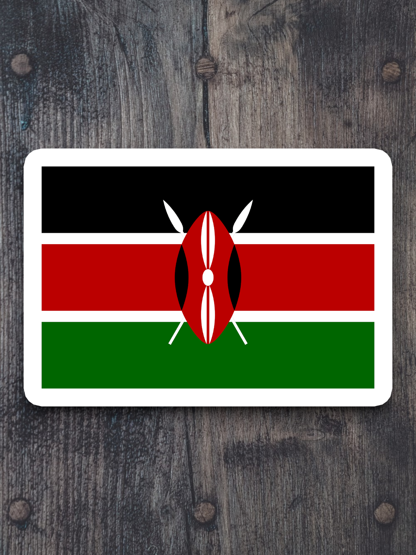 Kenya Flag - International Country Flag Sticker