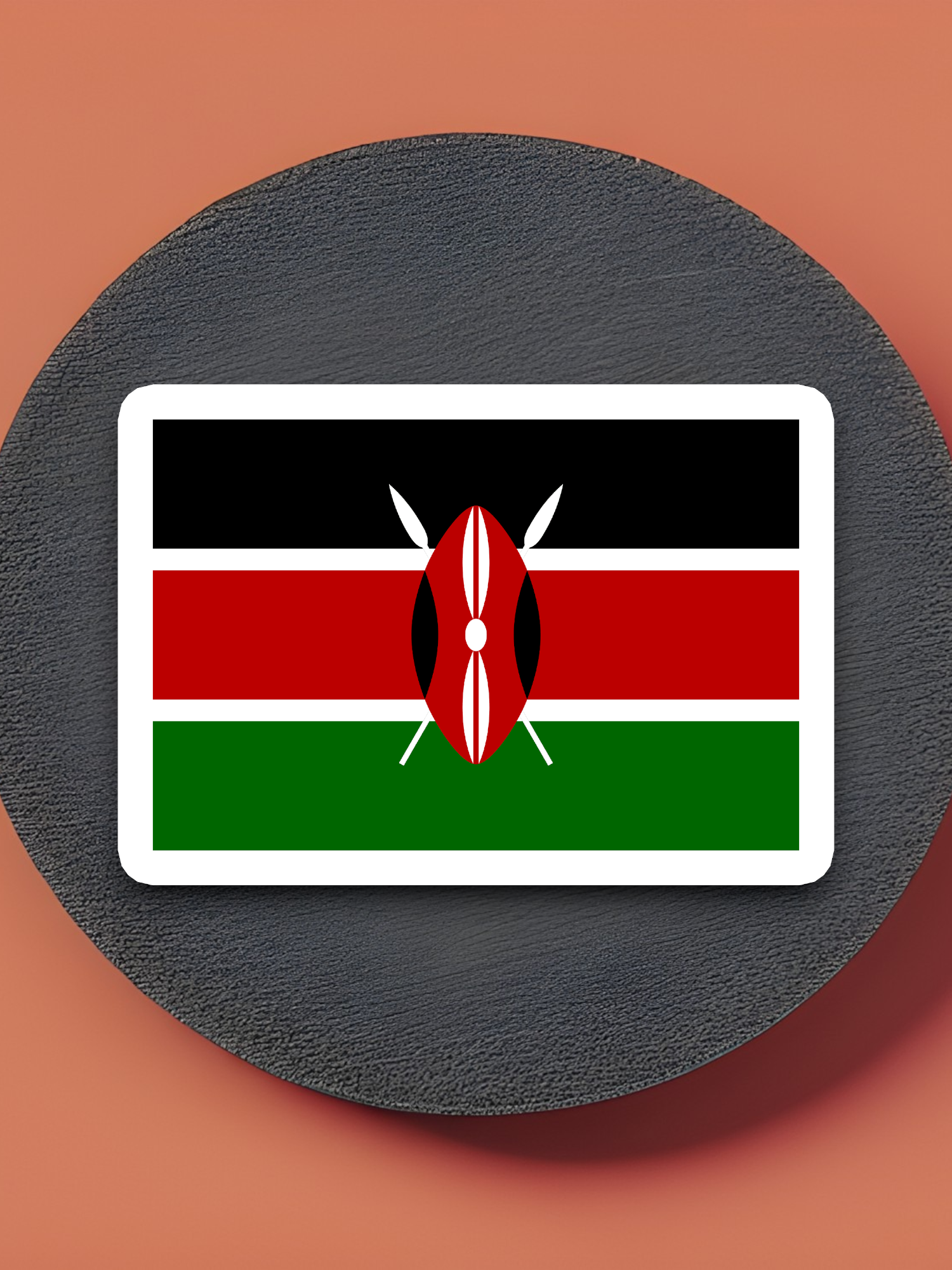 Kenya Flag - International Country Flag Sticker