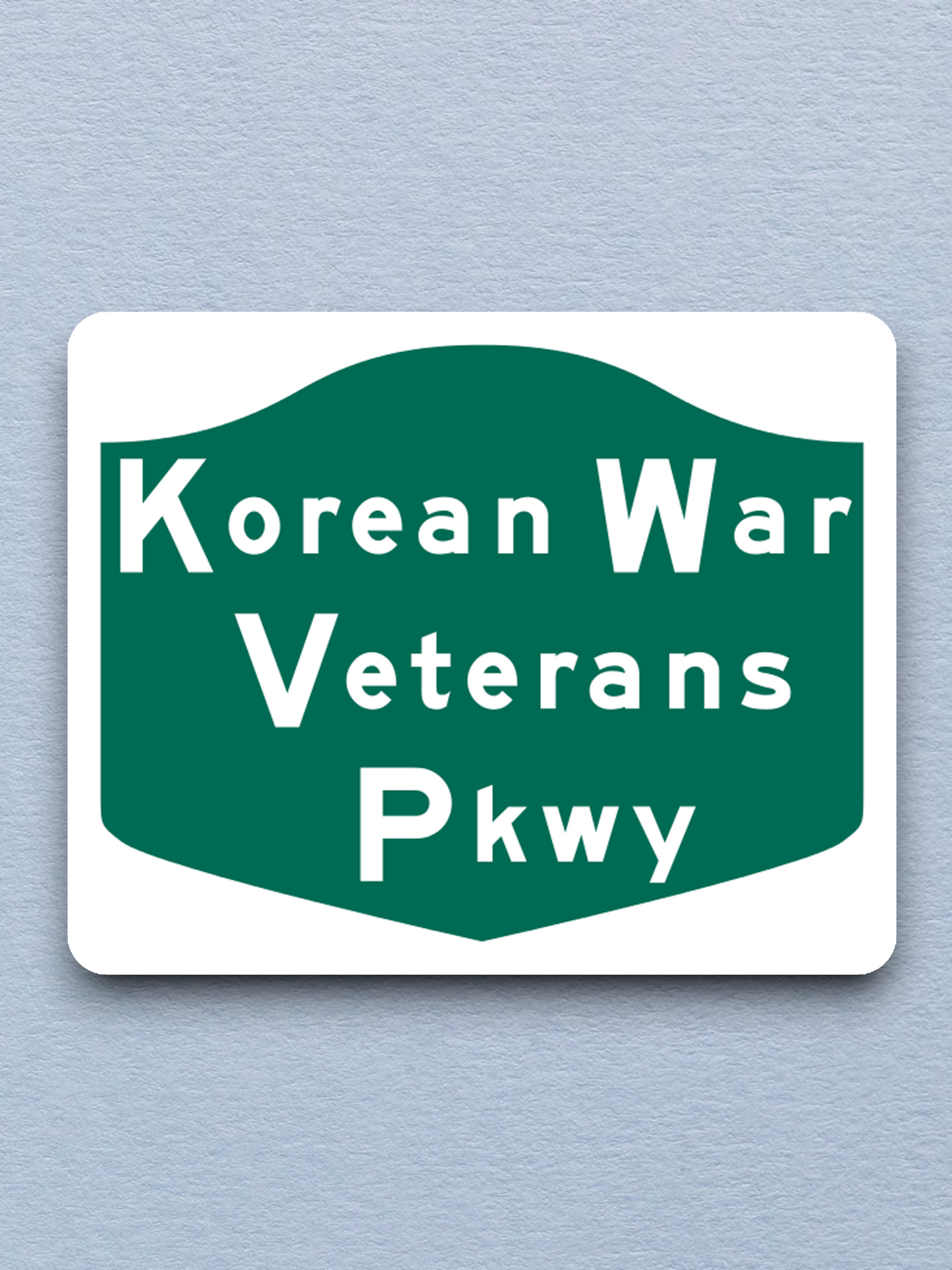 Korean War Veterans Parkway Shield Sticker