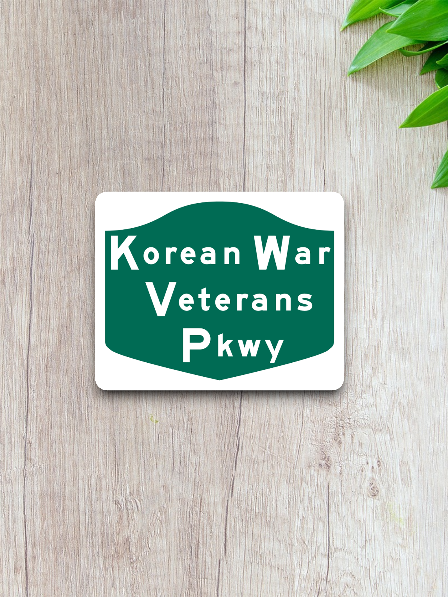 Korean War Veterans Parkway Shield Sticker