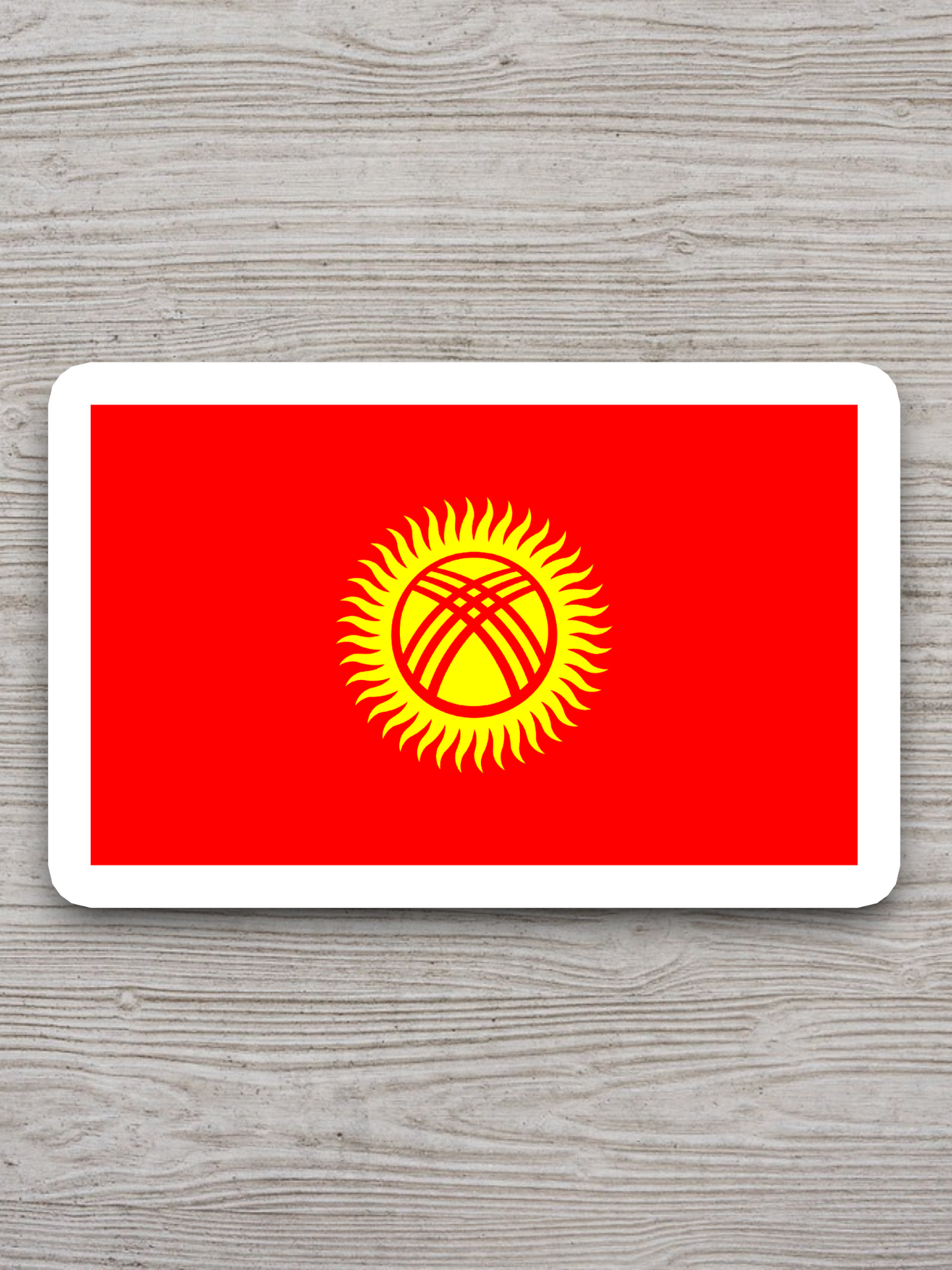 Kyrgyzstan Flag - International Country Flag Sticker