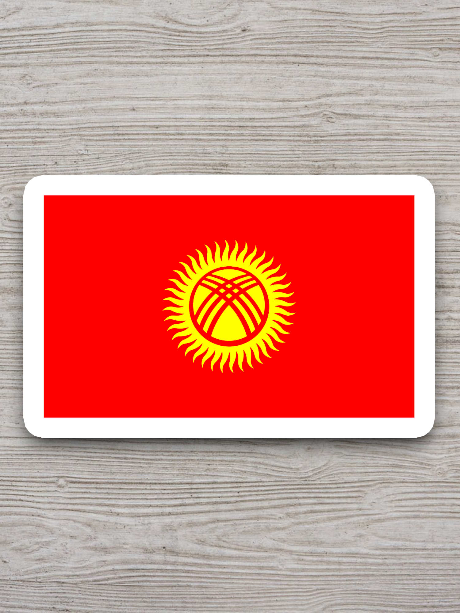 Kyrgyzstan Flag - International Country Flag Sticker