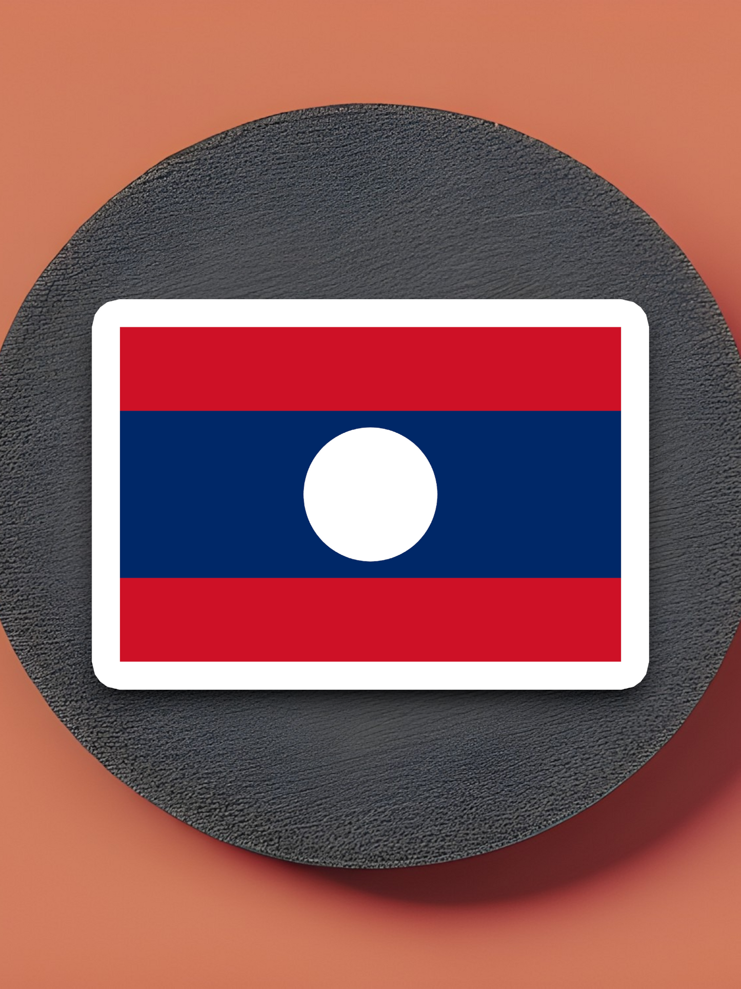Laos Flag - International Country Flag Sticker