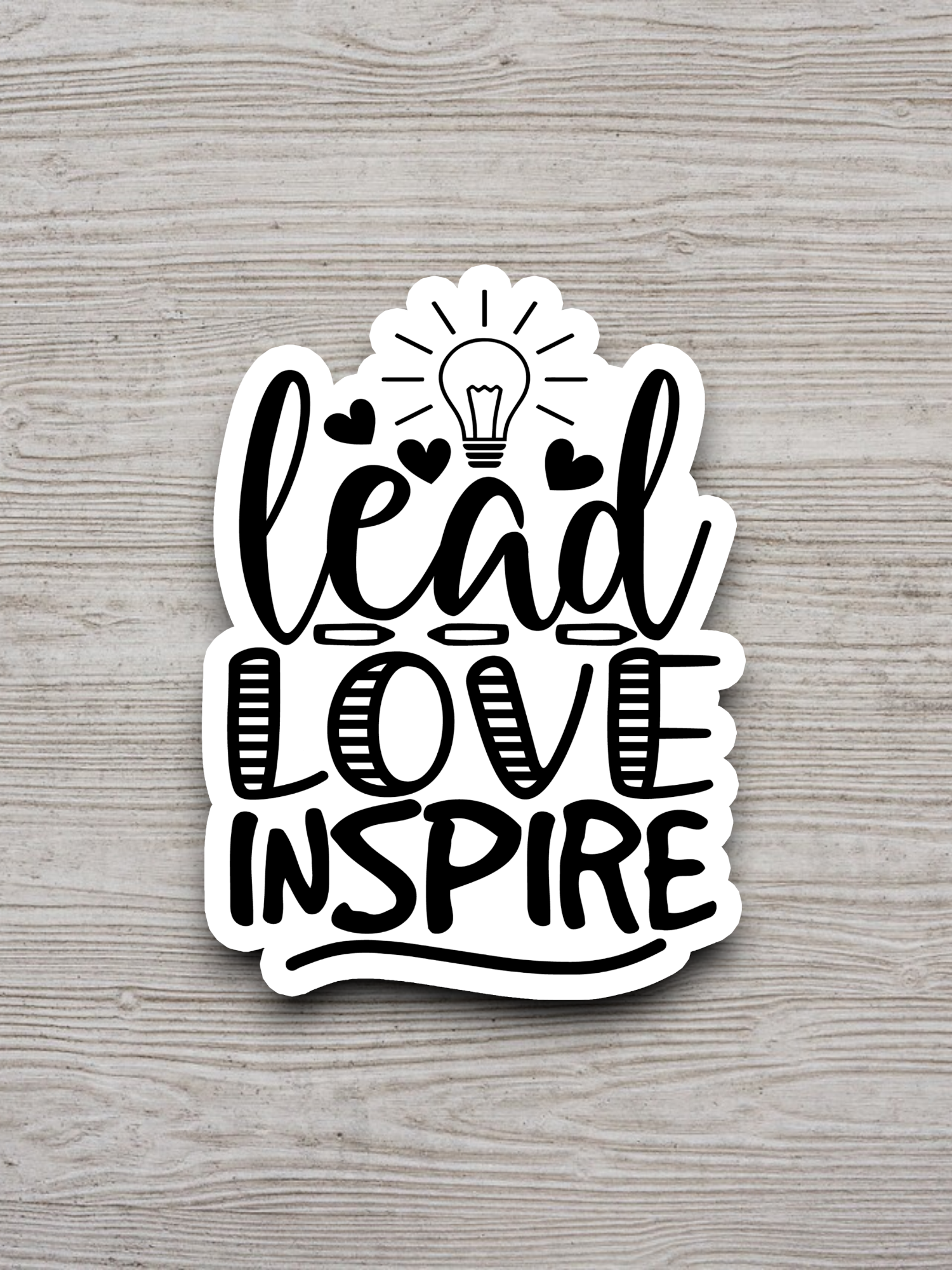 Lead Love Inspire Sticker