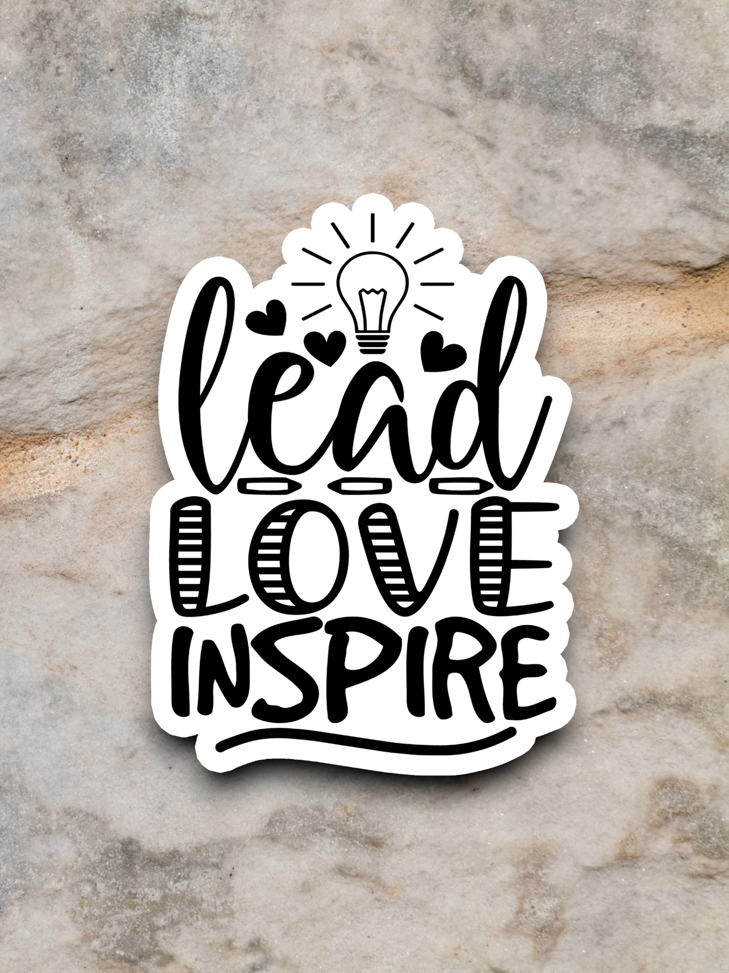 Lead Love Inspire Sticker