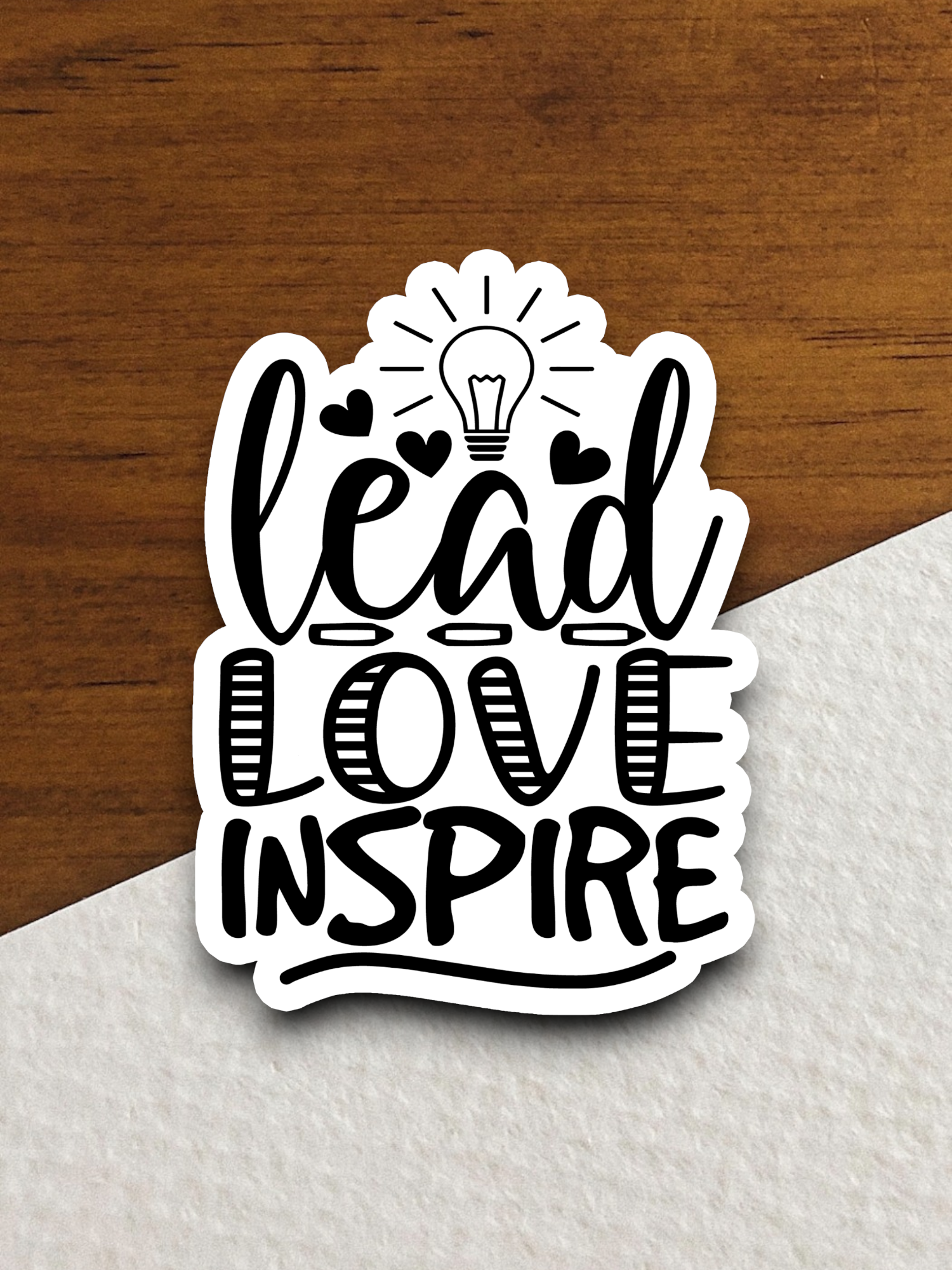 Lead Love Inspire Sticker