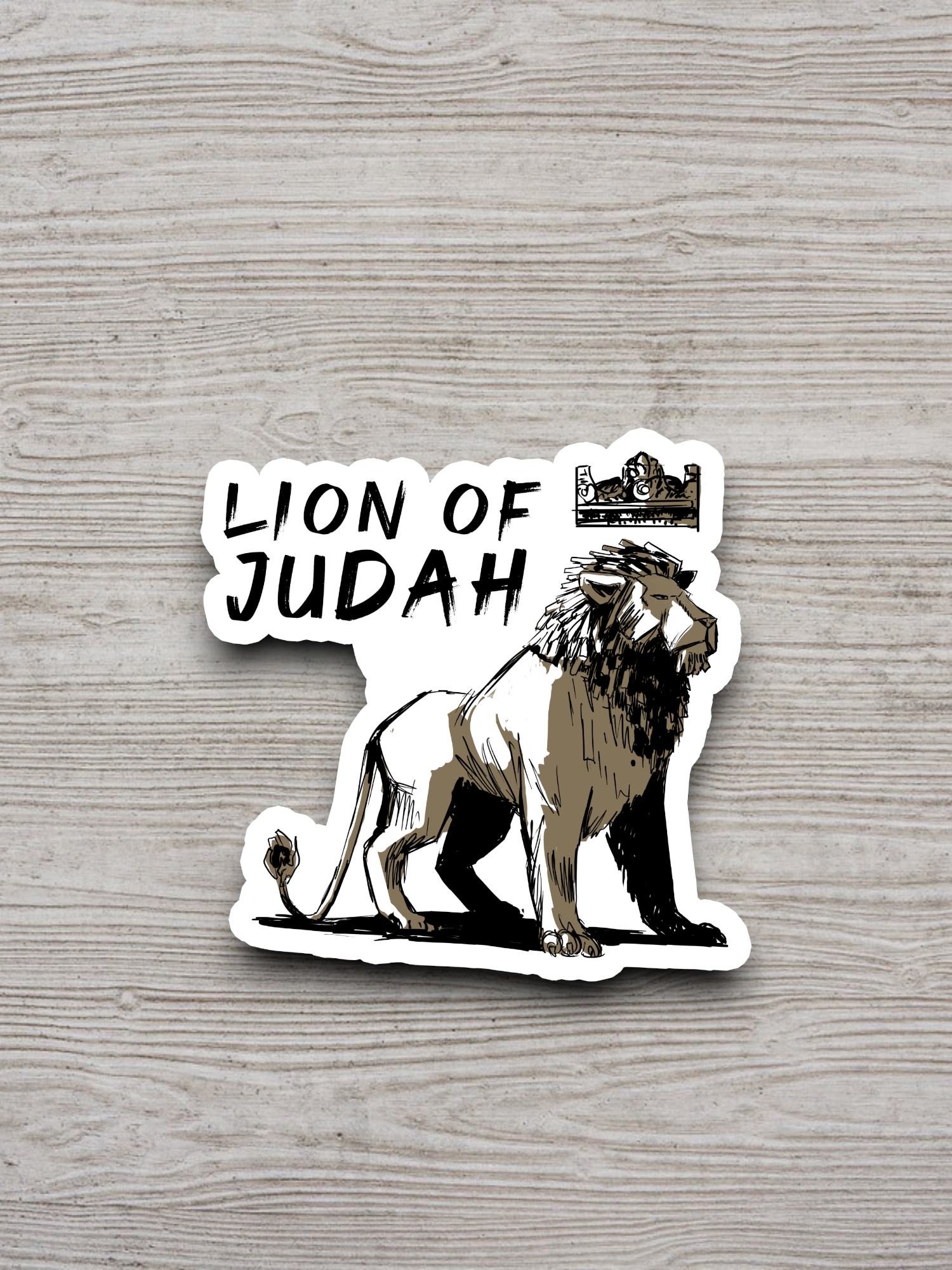 Lion of Judah Faith Sticker