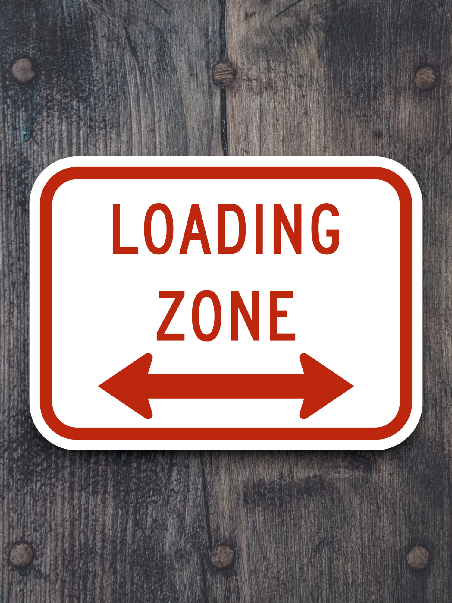 Loading zone United States Road Sign Sticker