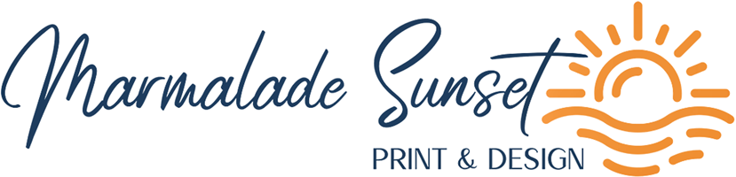 Marmalade Sunset Print and Design