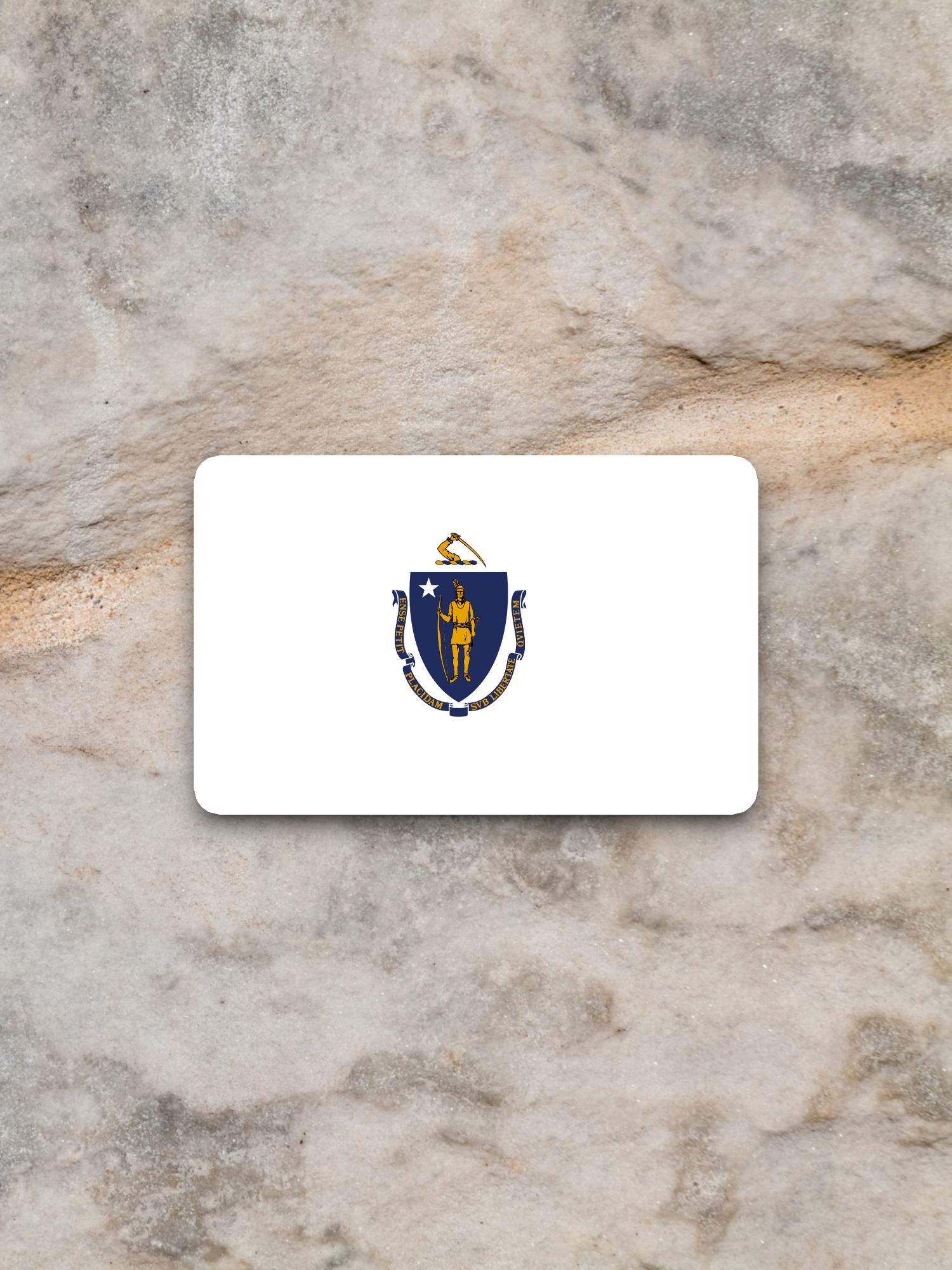 Massachusetts Flag - State Flag Sticker