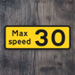 Max Speed 30 Sticker