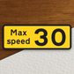 Max Speed 30 Sticker