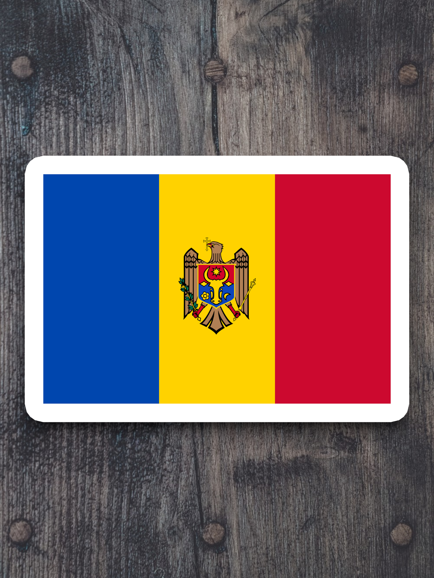 Moldova Flag - International Country Flag Sticker