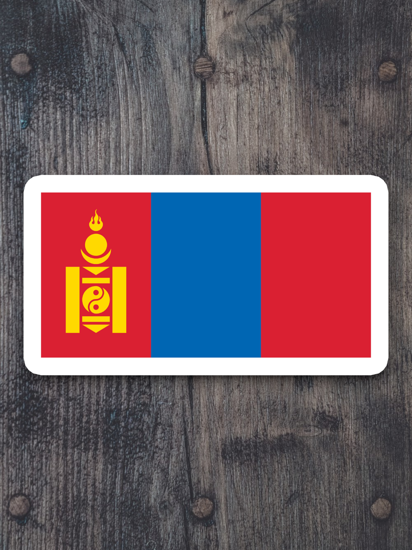 Mongolia Flag - International Country Flag Sticker