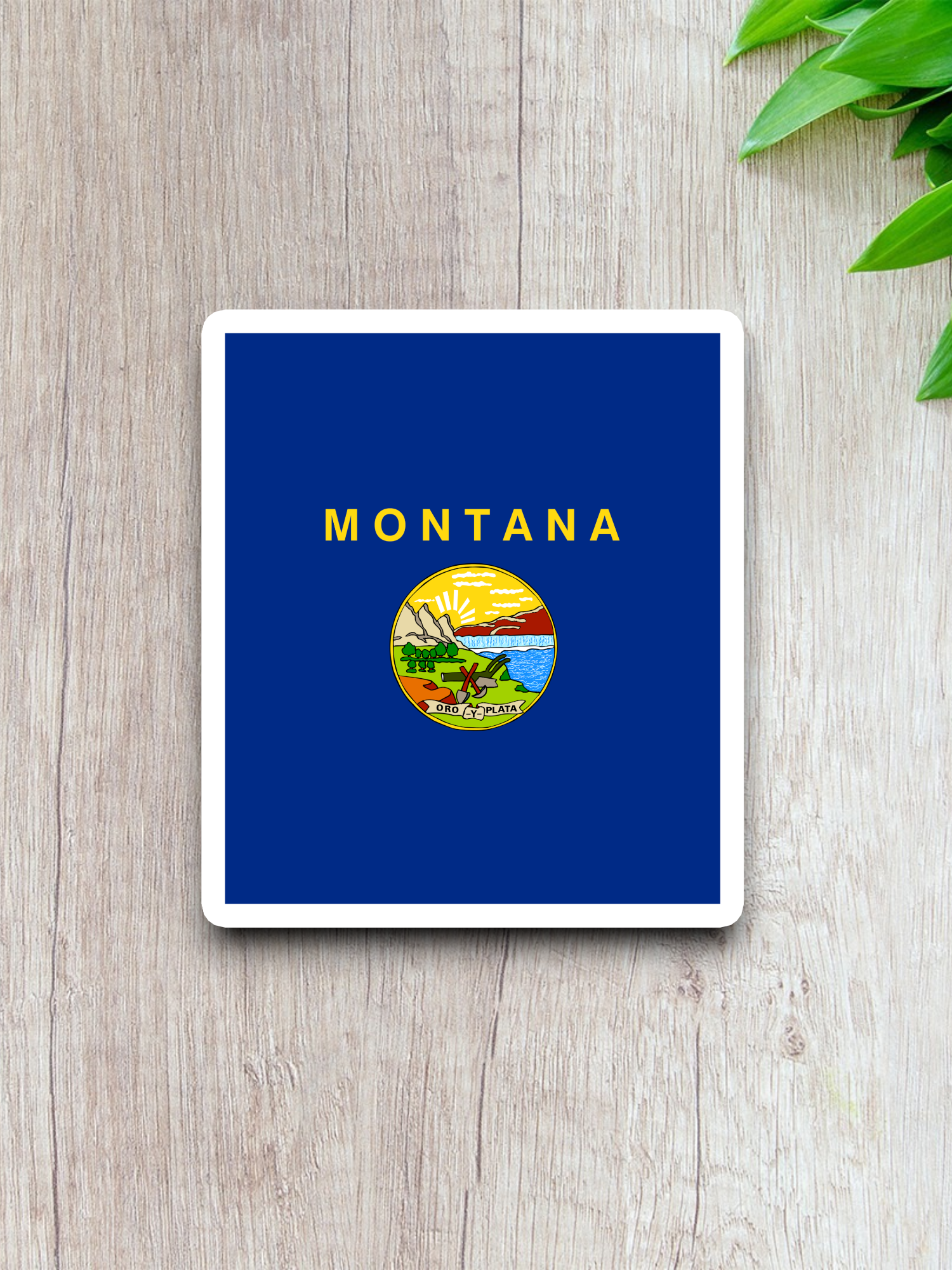Montana Flag - State Flag Sticker
