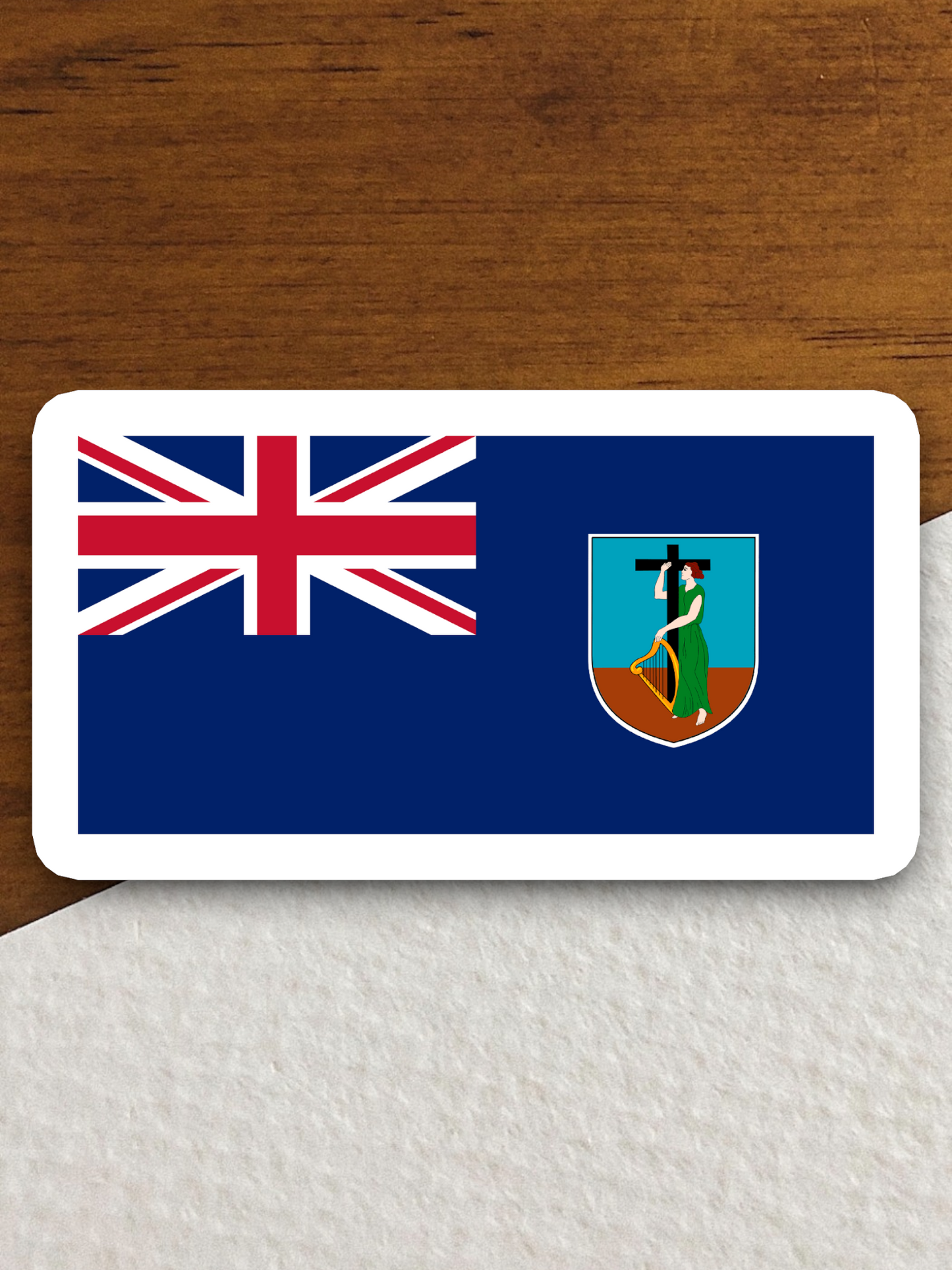 Montserrat Flag - International Country Flag Sticker