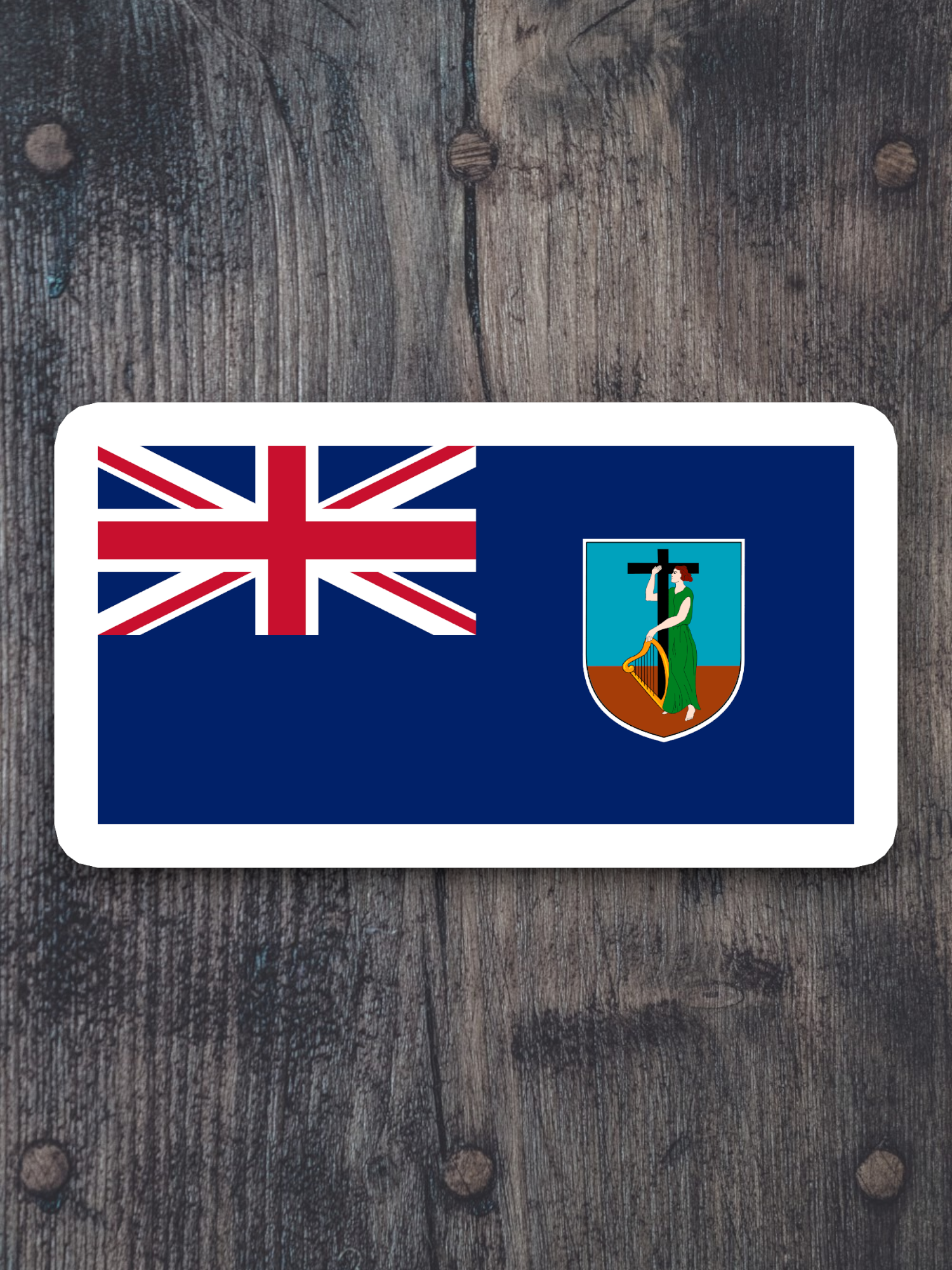Montserrat Flag - International Country Flag Sticker