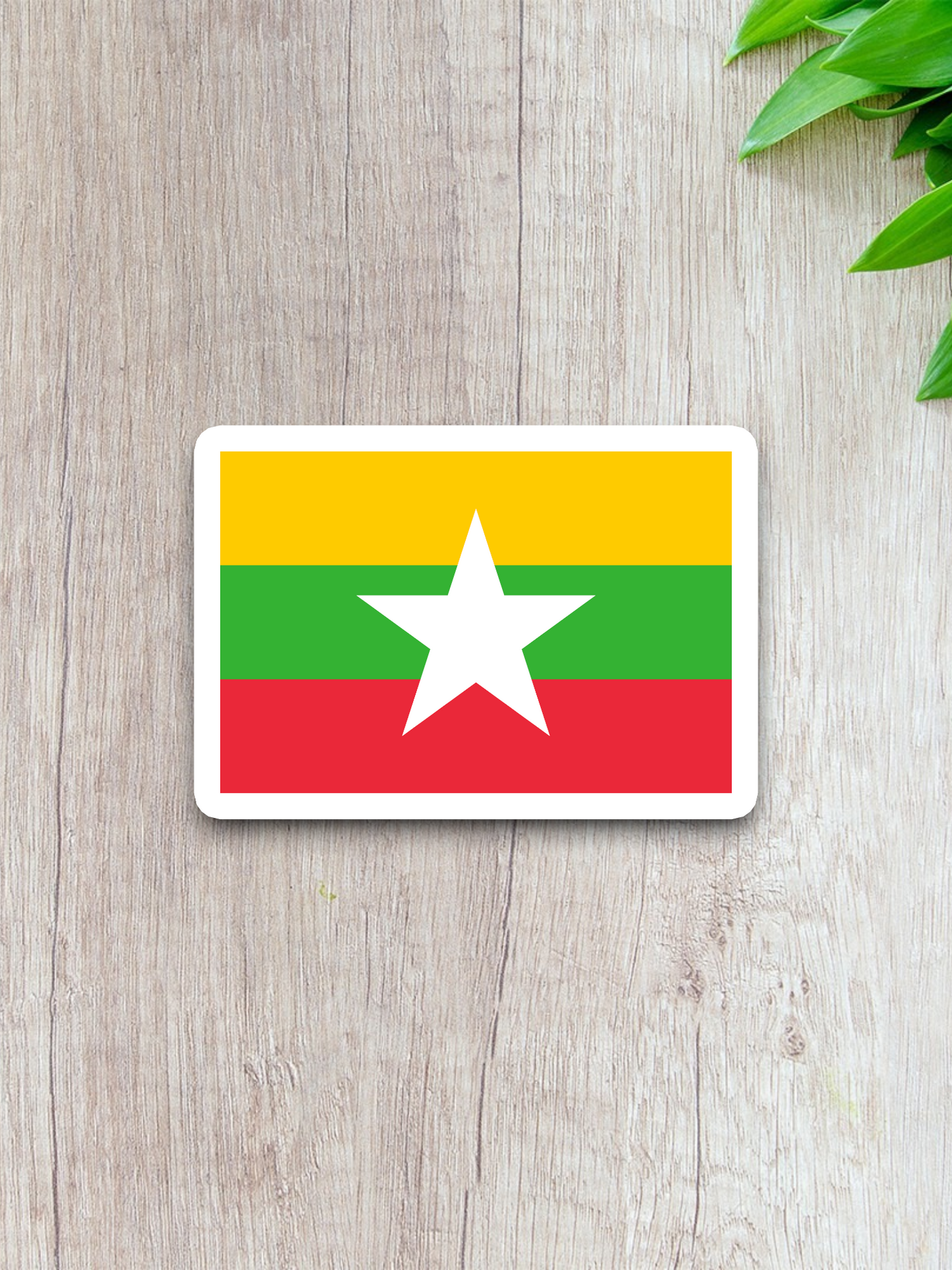Myanmar Flag - International Country Flag Sticker