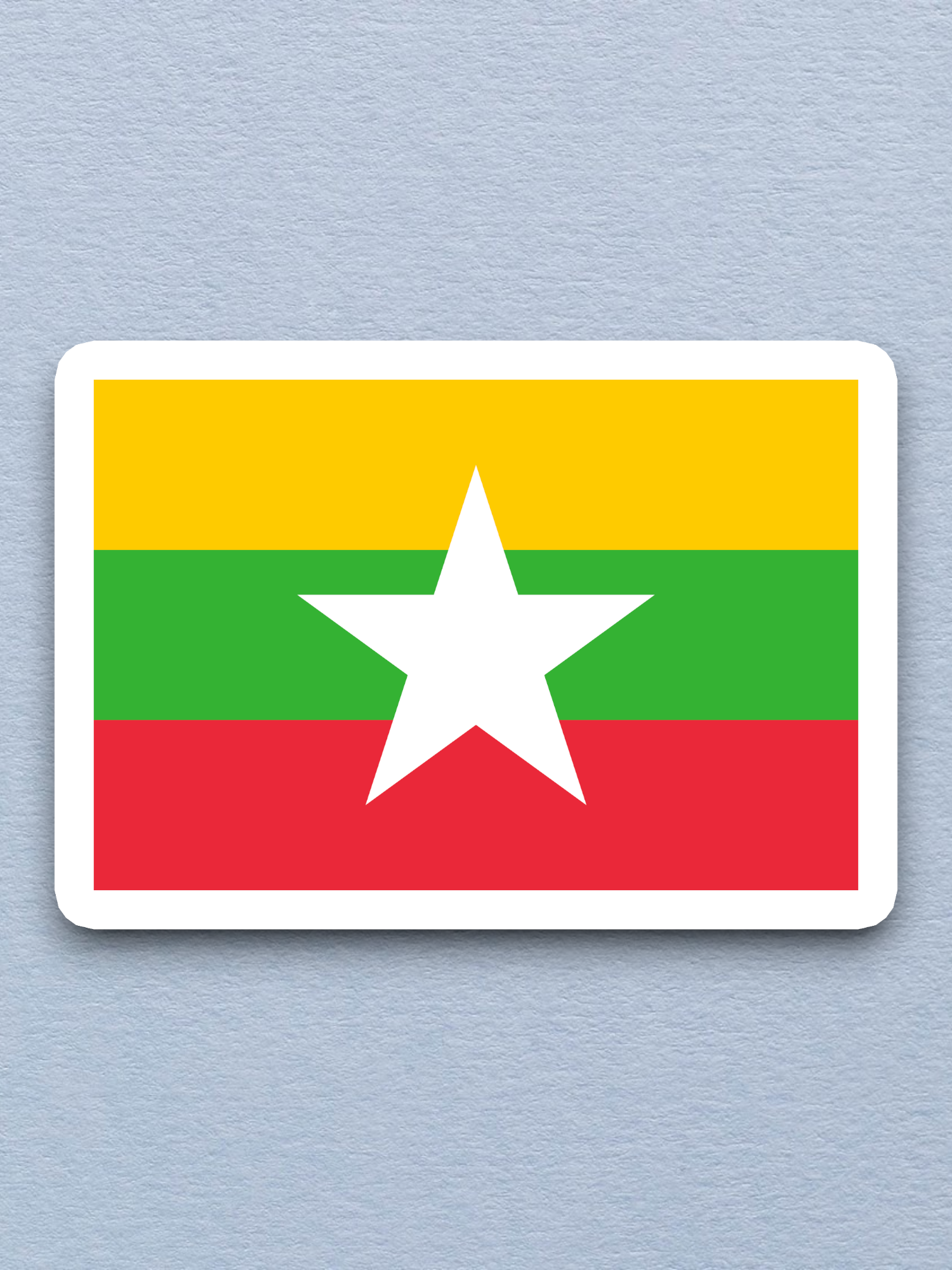 Myanmar Flag - International Country Flag Sticker