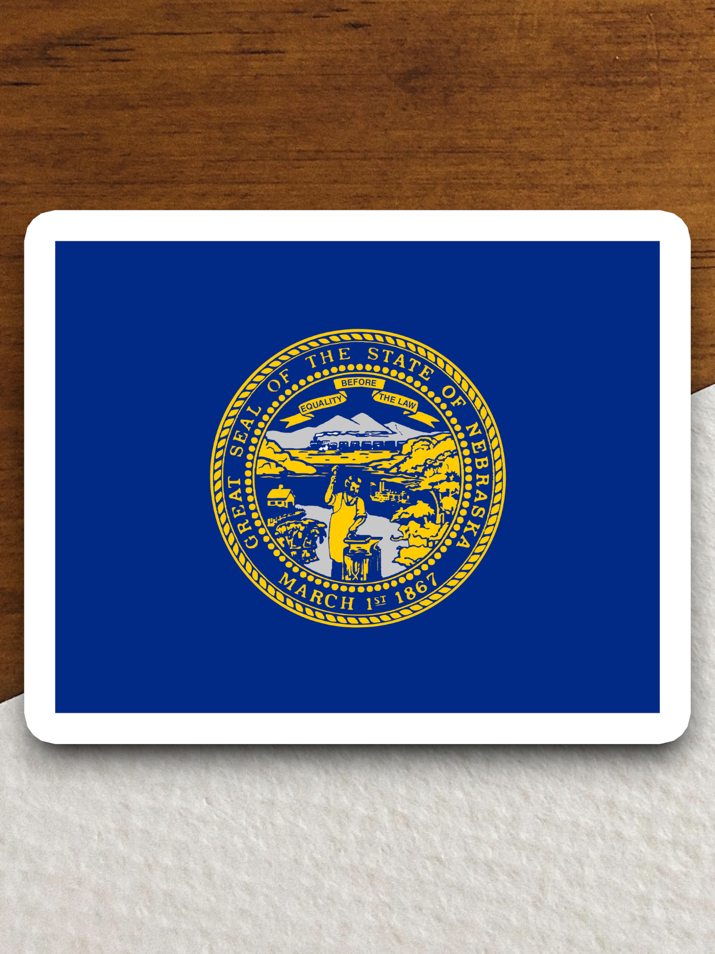 Nebraska Flag - State Flag Sticker