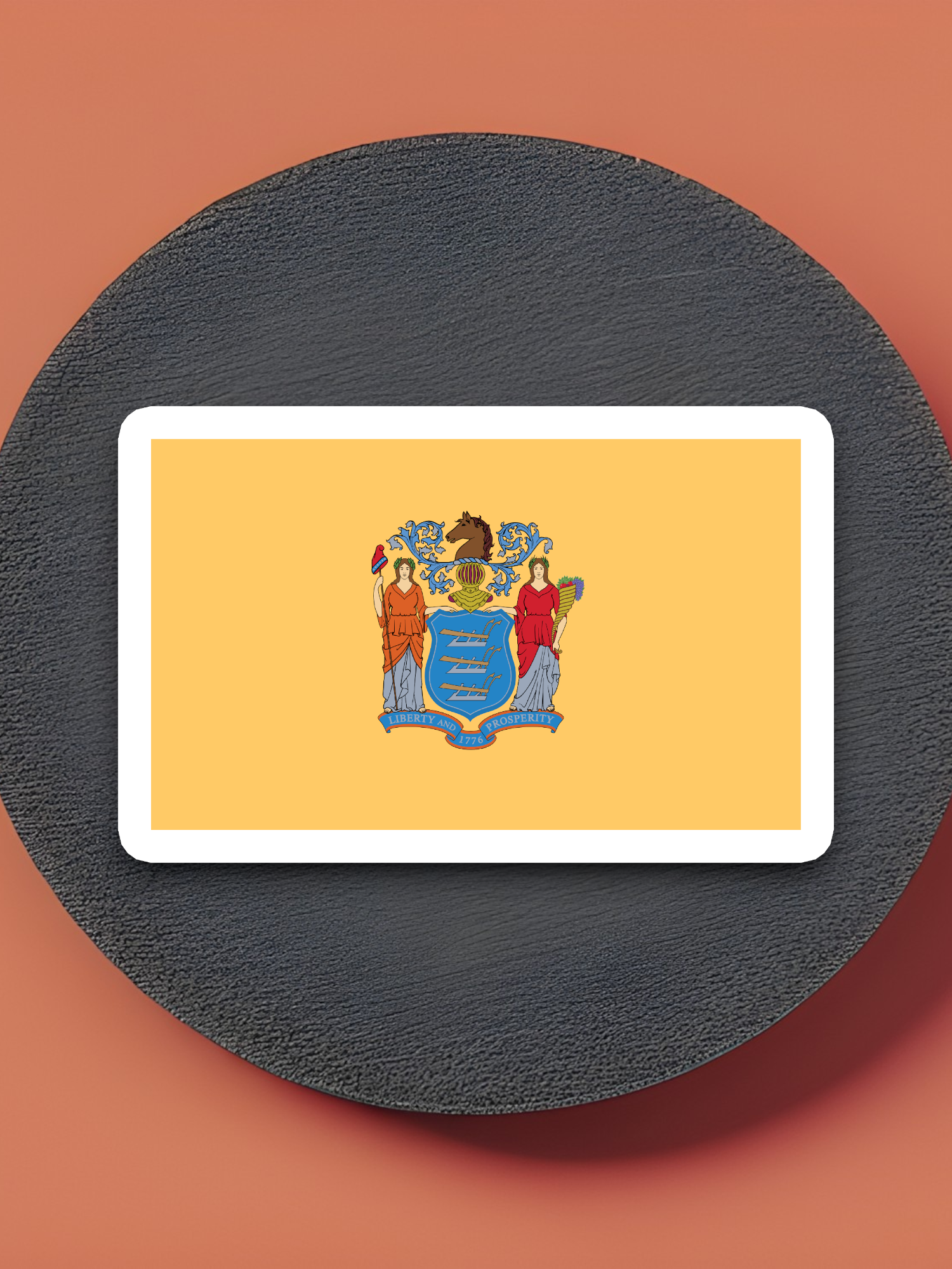 New Jersey Flag - State Flag Sticker