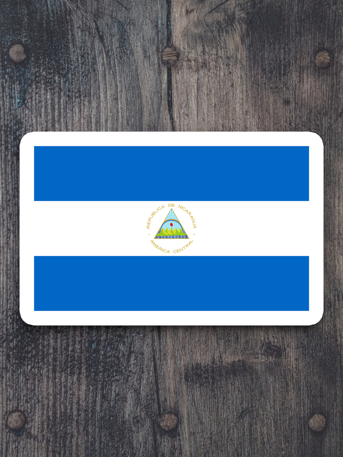 Nicaragua Flag - International Country Flag Sticker