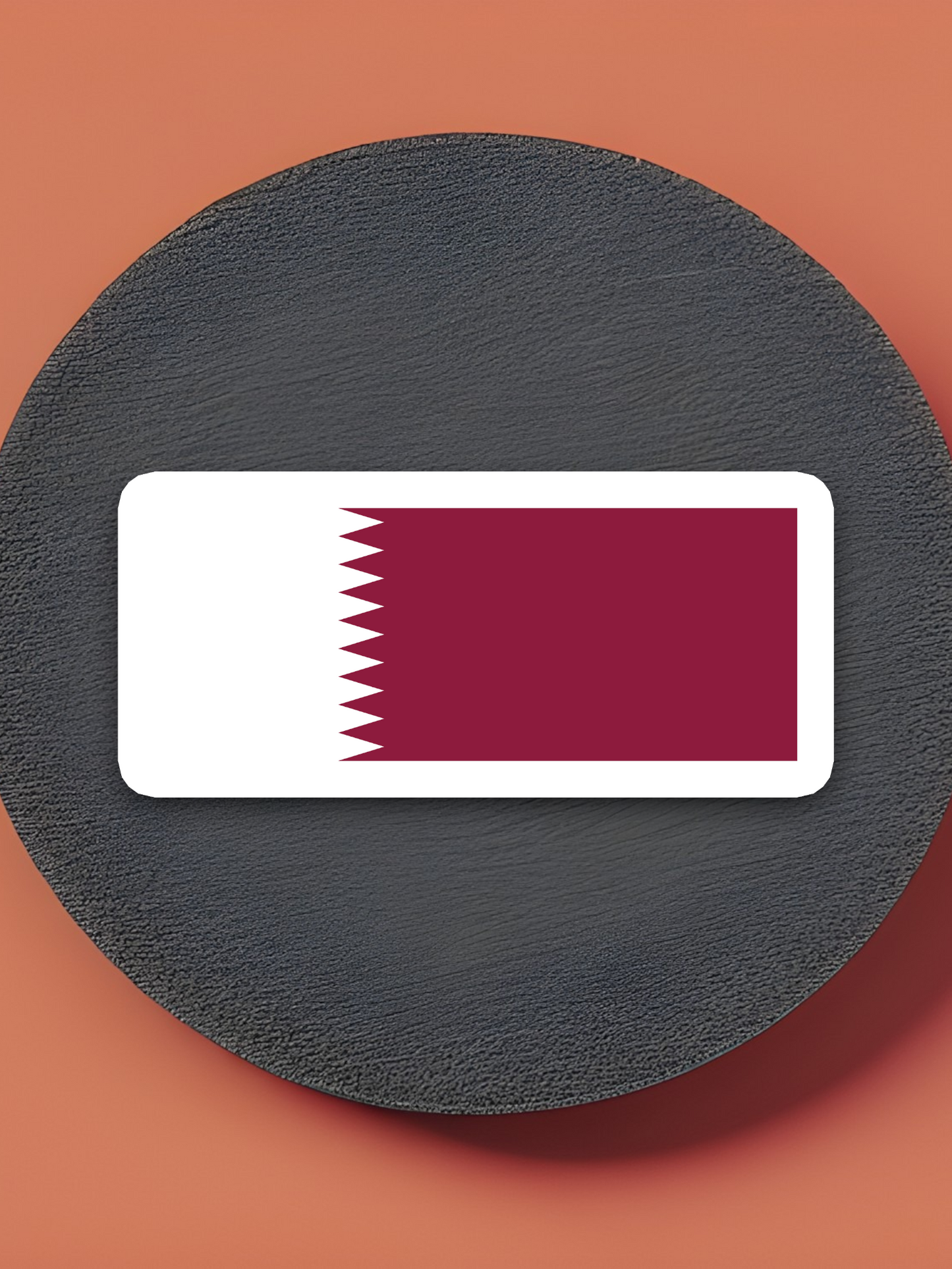 Qatar Flag - International Country Flag Sticker