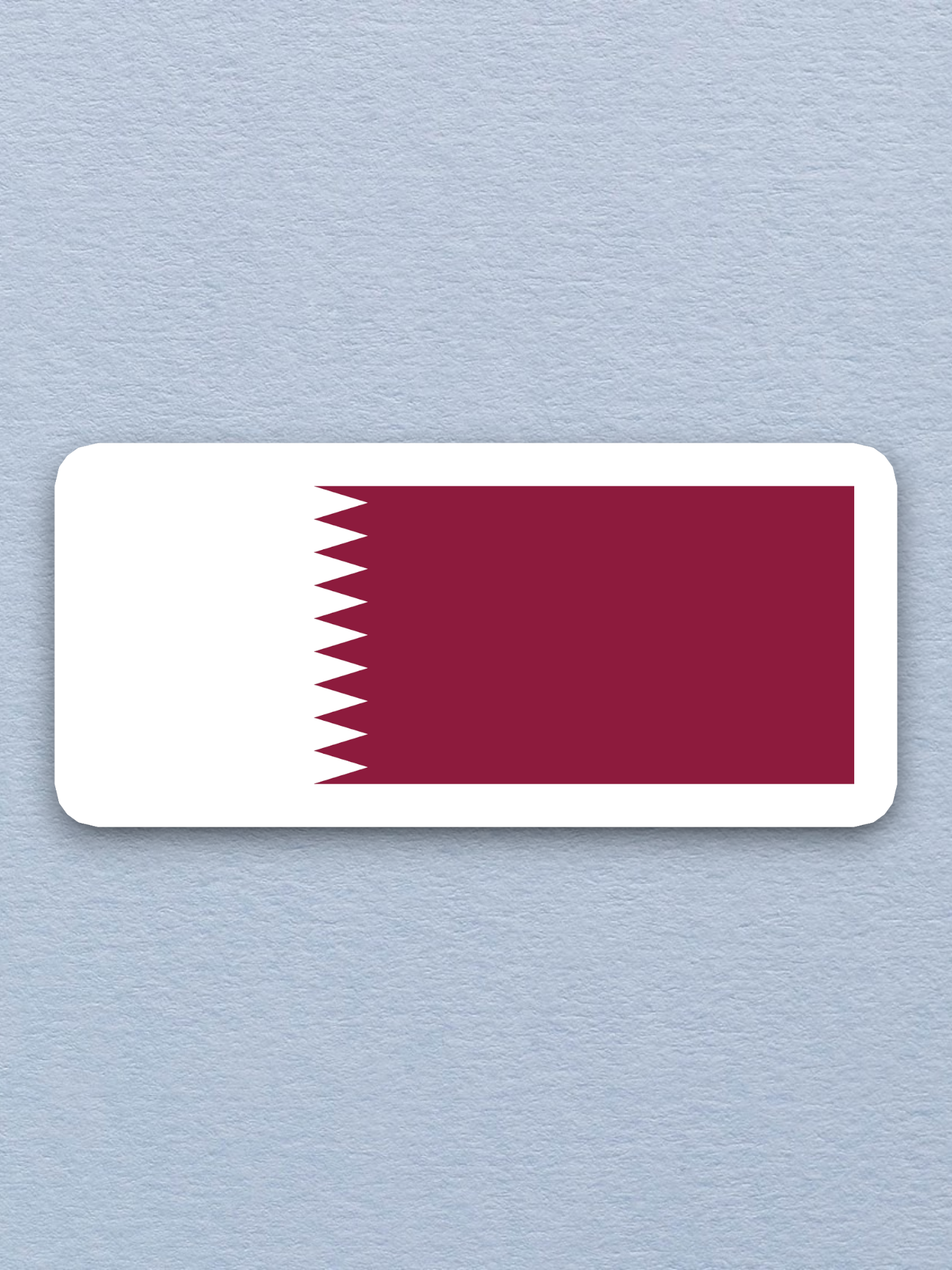 Qatar Flag - International Country Flag Sticker