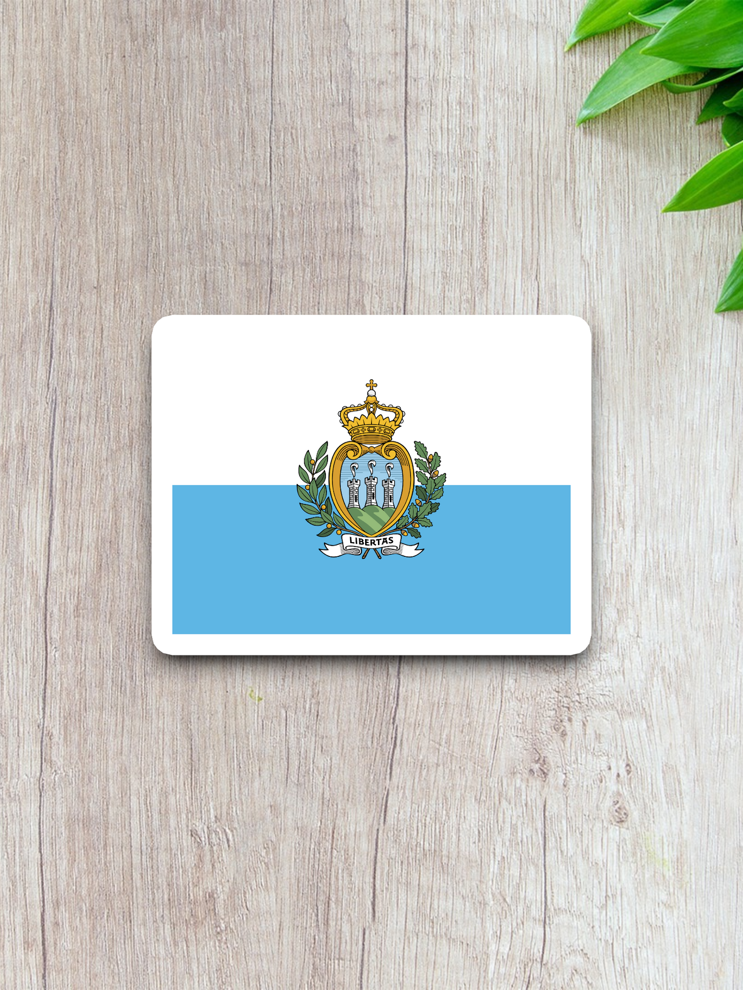 San Marino Flag - International Country Flag Sticker