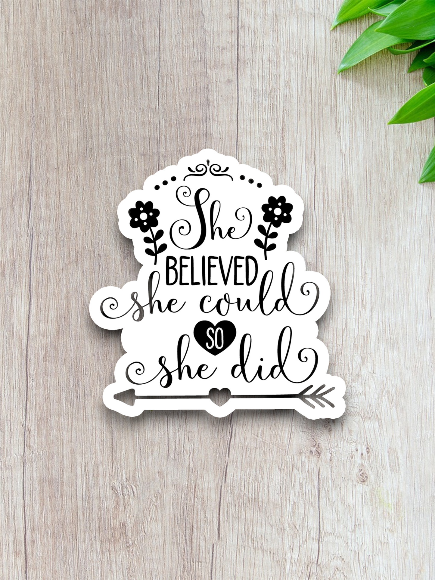 She Believed - Faith Sticker