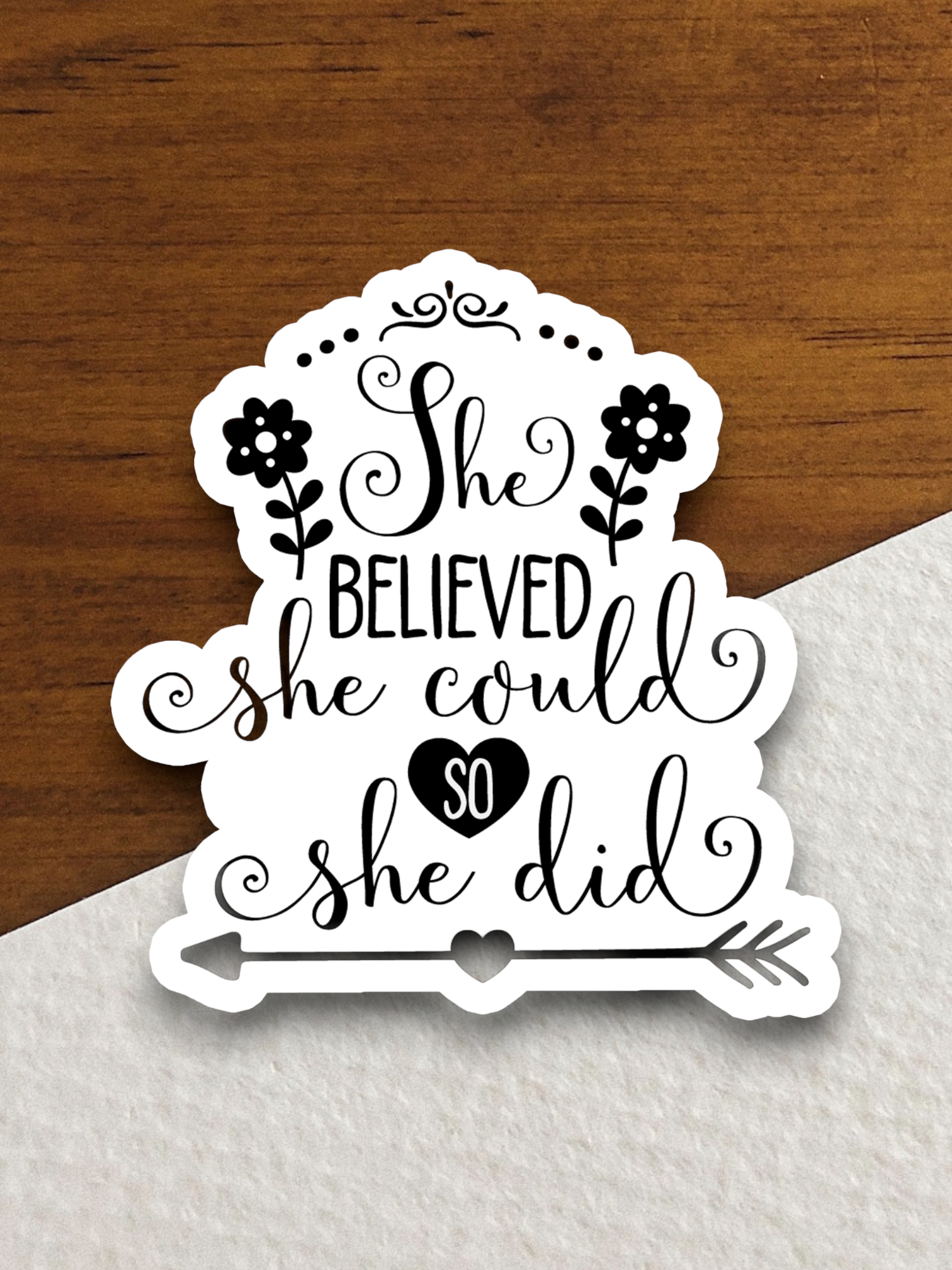 She Believed - Faith Sticker