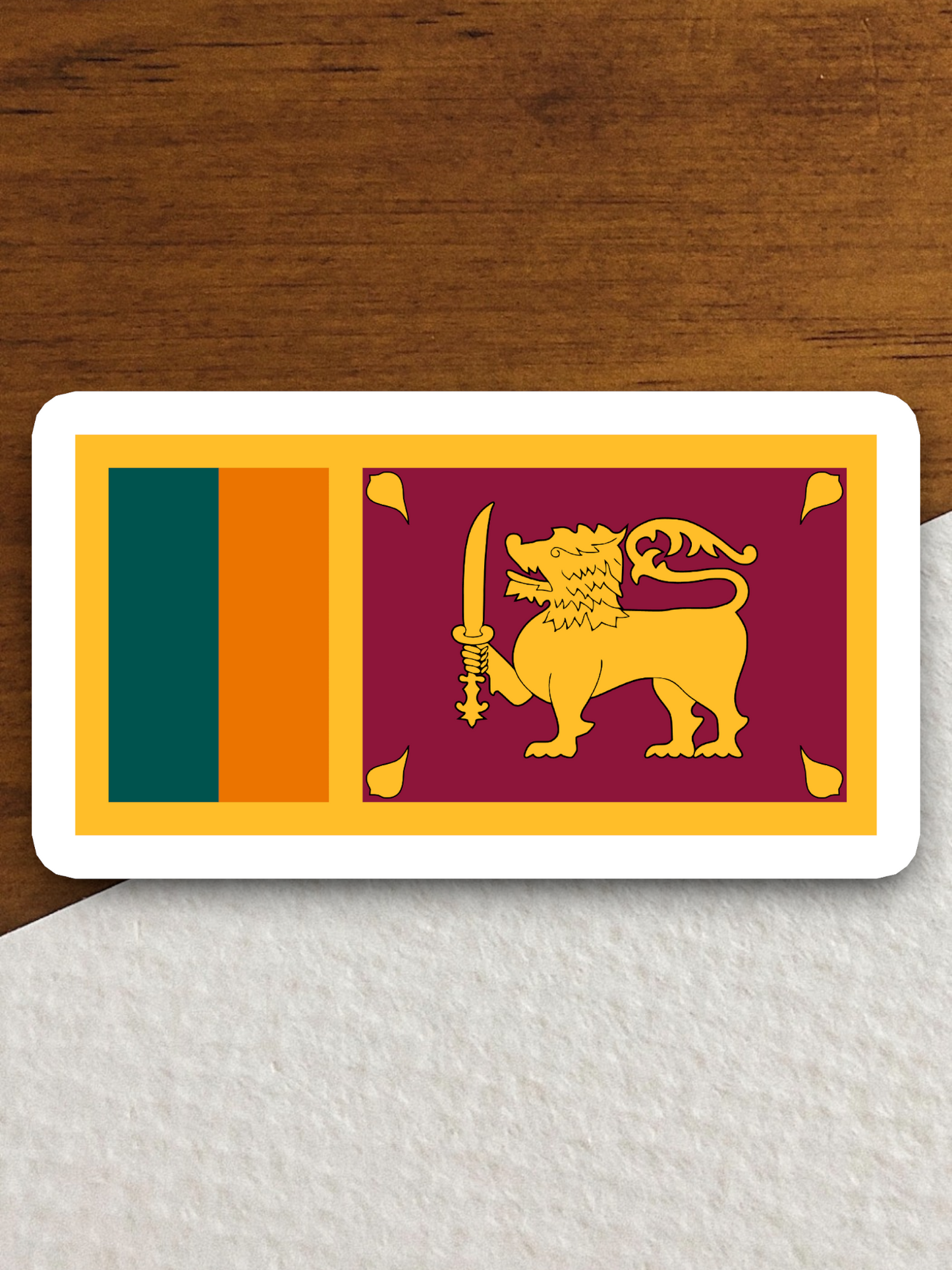 Sri Lanka Flag - International Country Flag Sticker