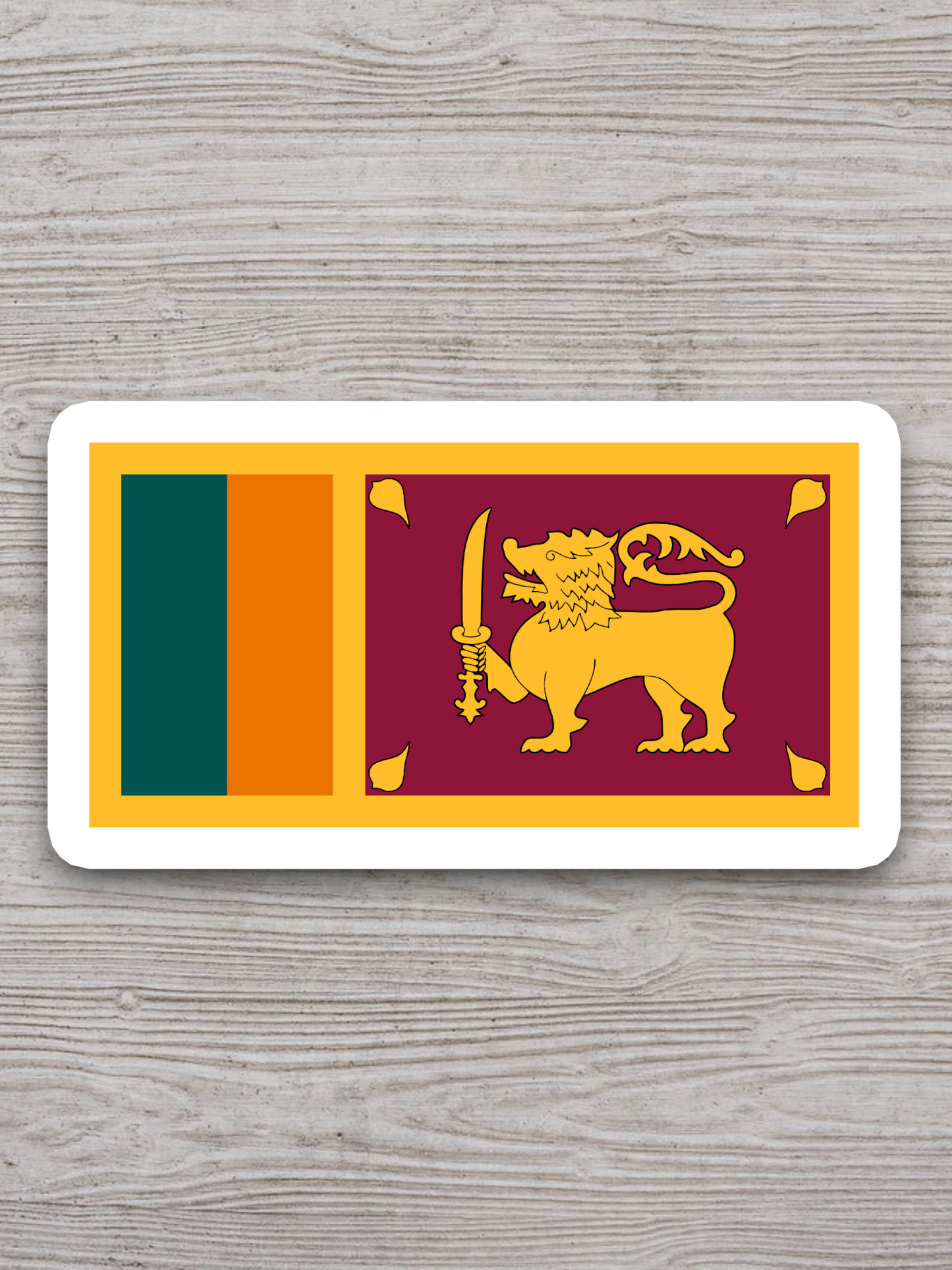 Sri Lanka Flag - International Country Flag Sticker