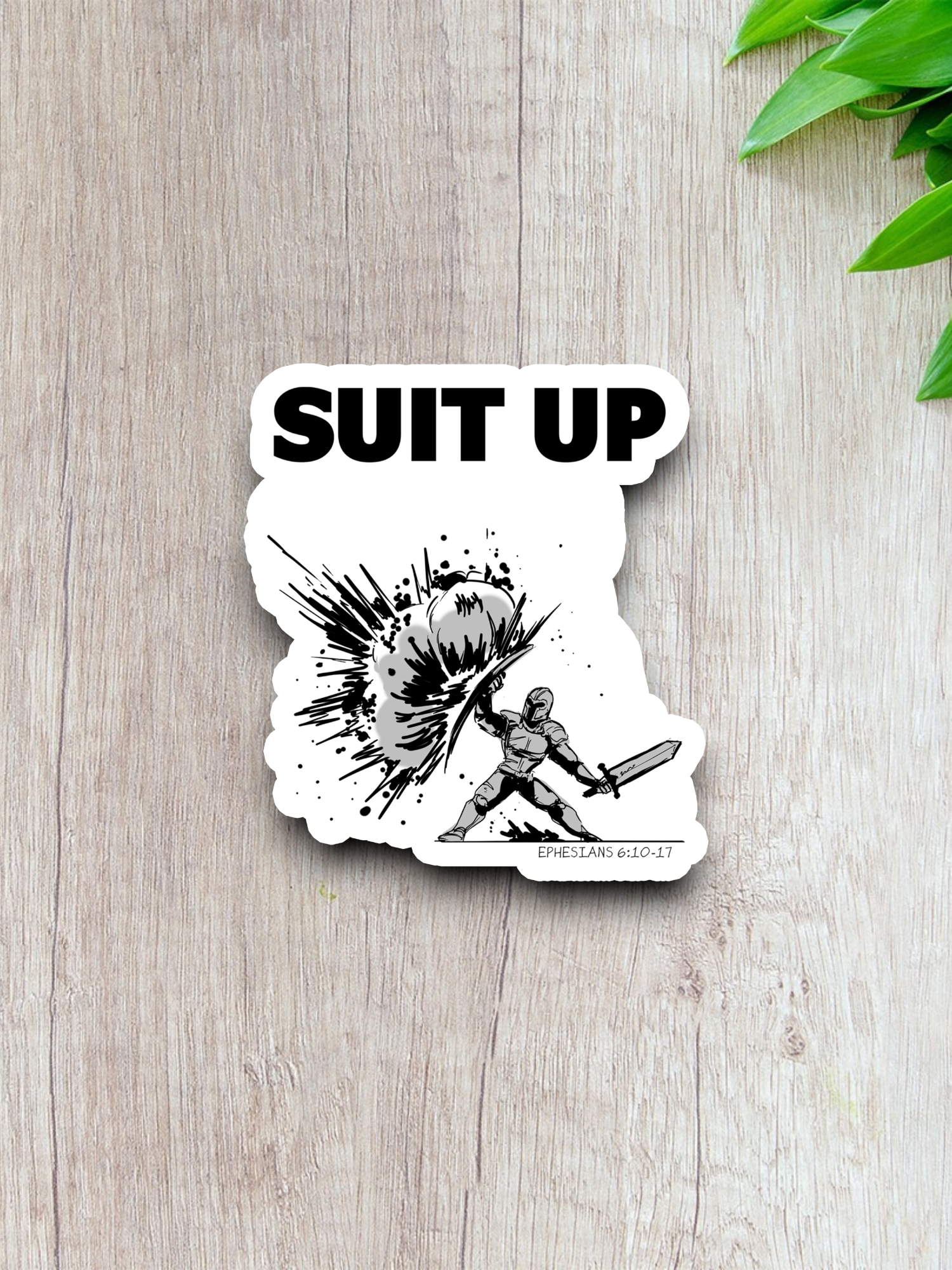 Suit Up Faith Sticker