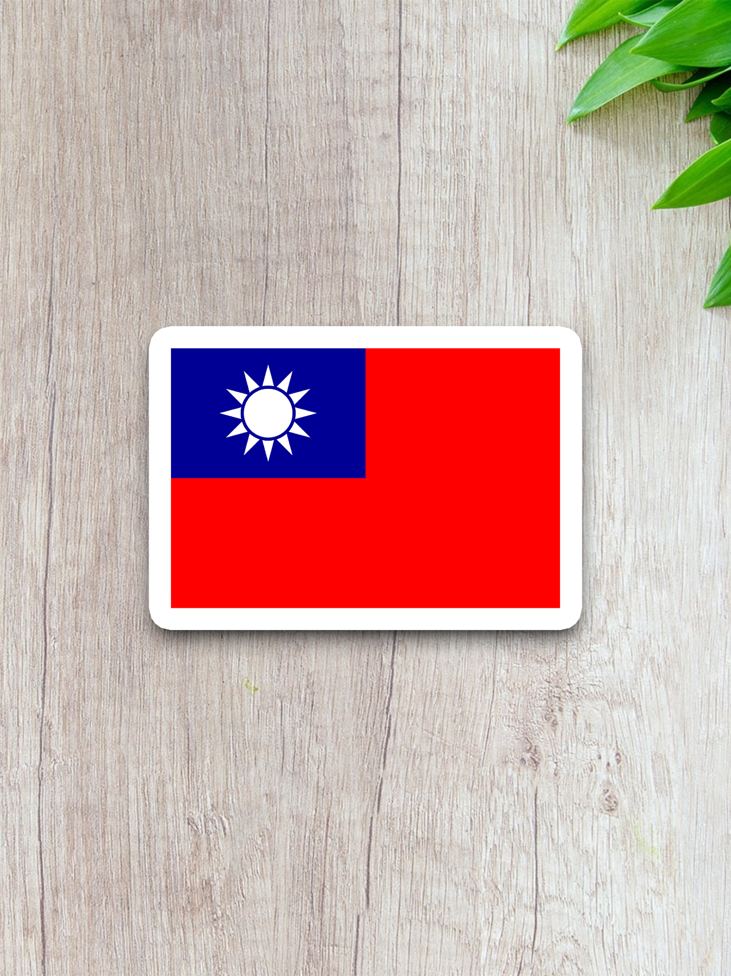 Taiwan Flag - International Country Flag Sticker