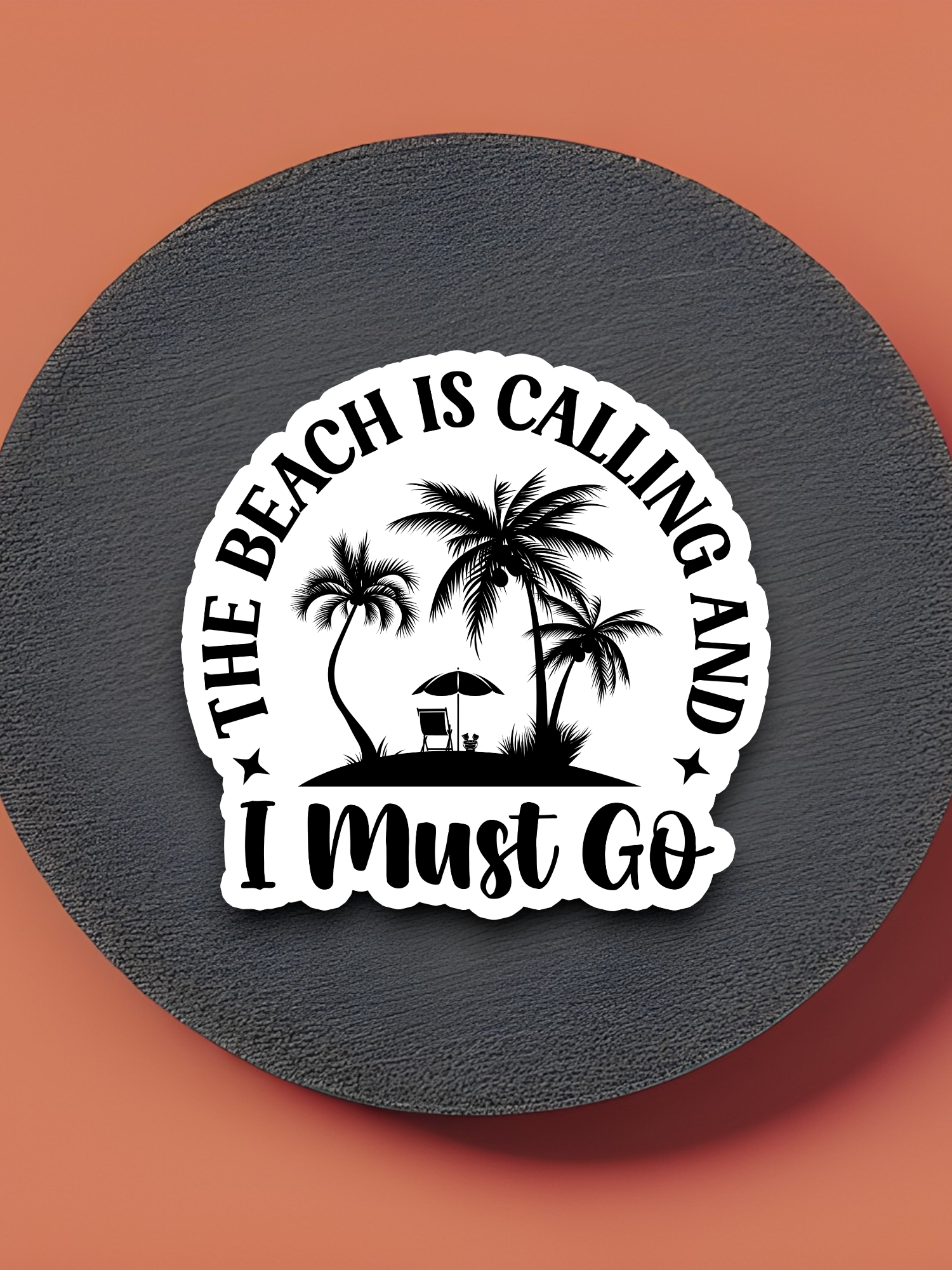 The Beach is Calling Travel Sticker