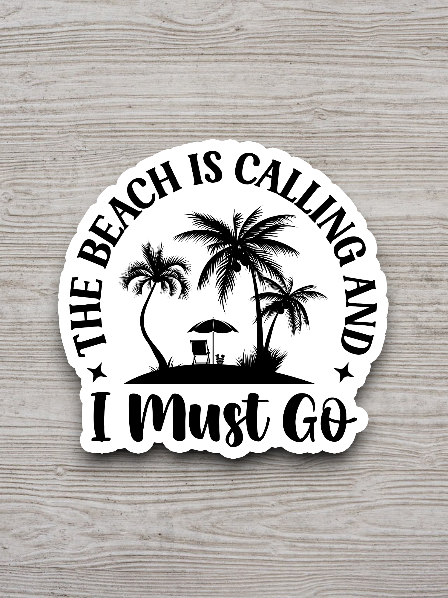 The Beach is Calling Travel Sticker