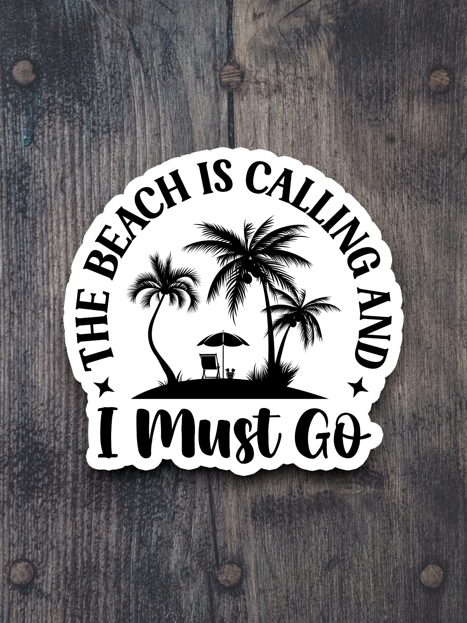 The Beach is Calling Travel Sticker