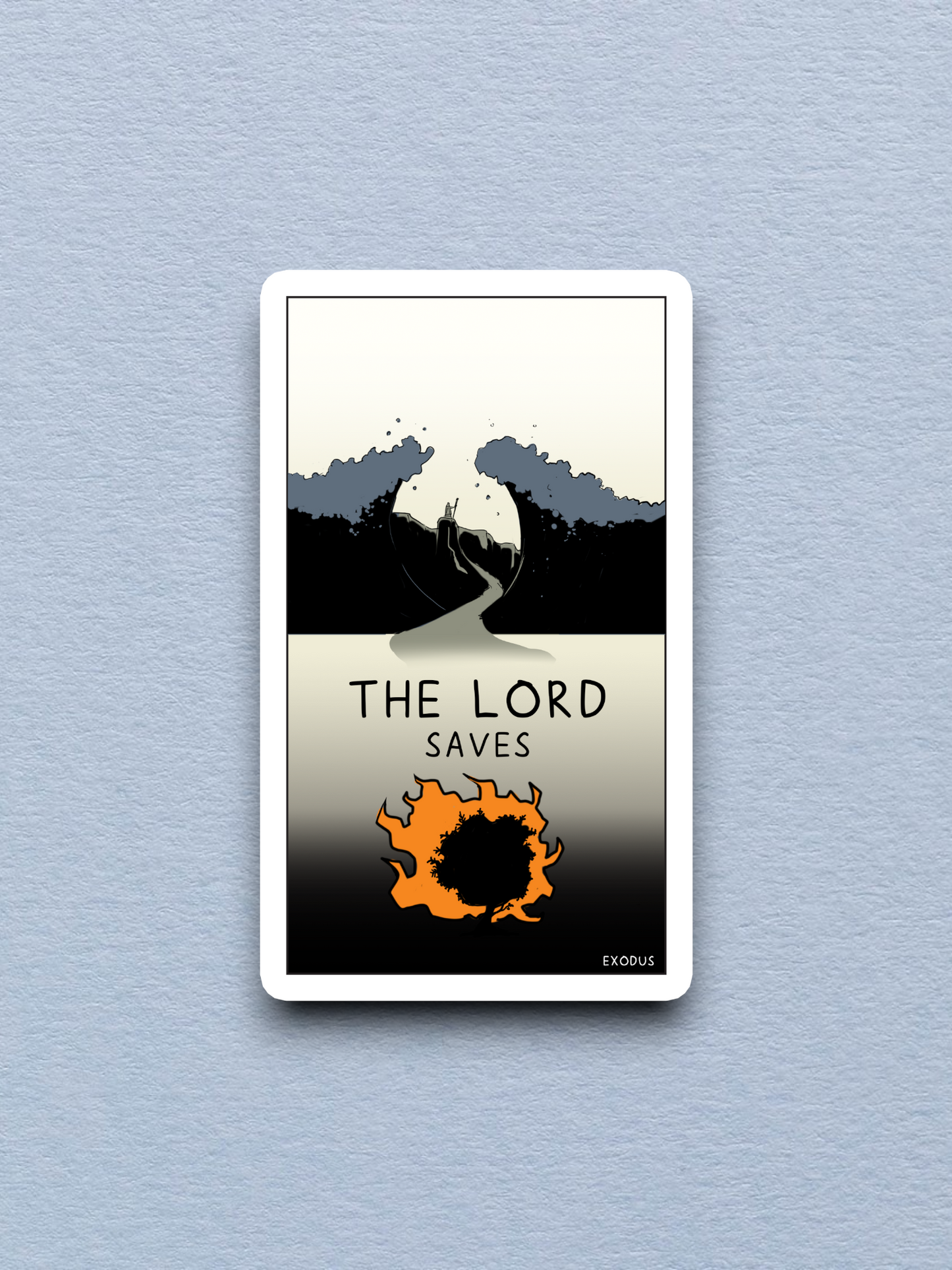 The Lord Saves Faith Sticker
