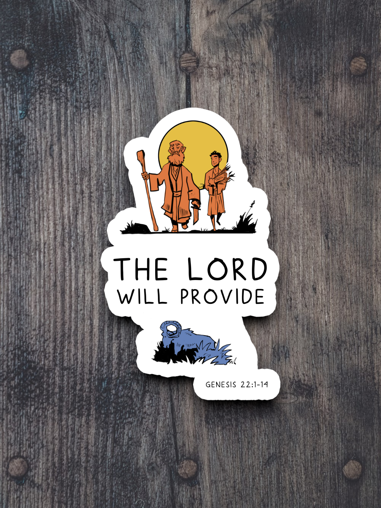 The Lord Will Provide Faith Sticker