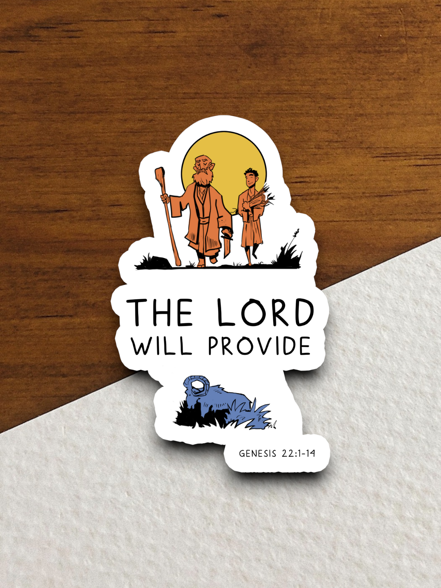 The Lord Will Provide Faith Sticker