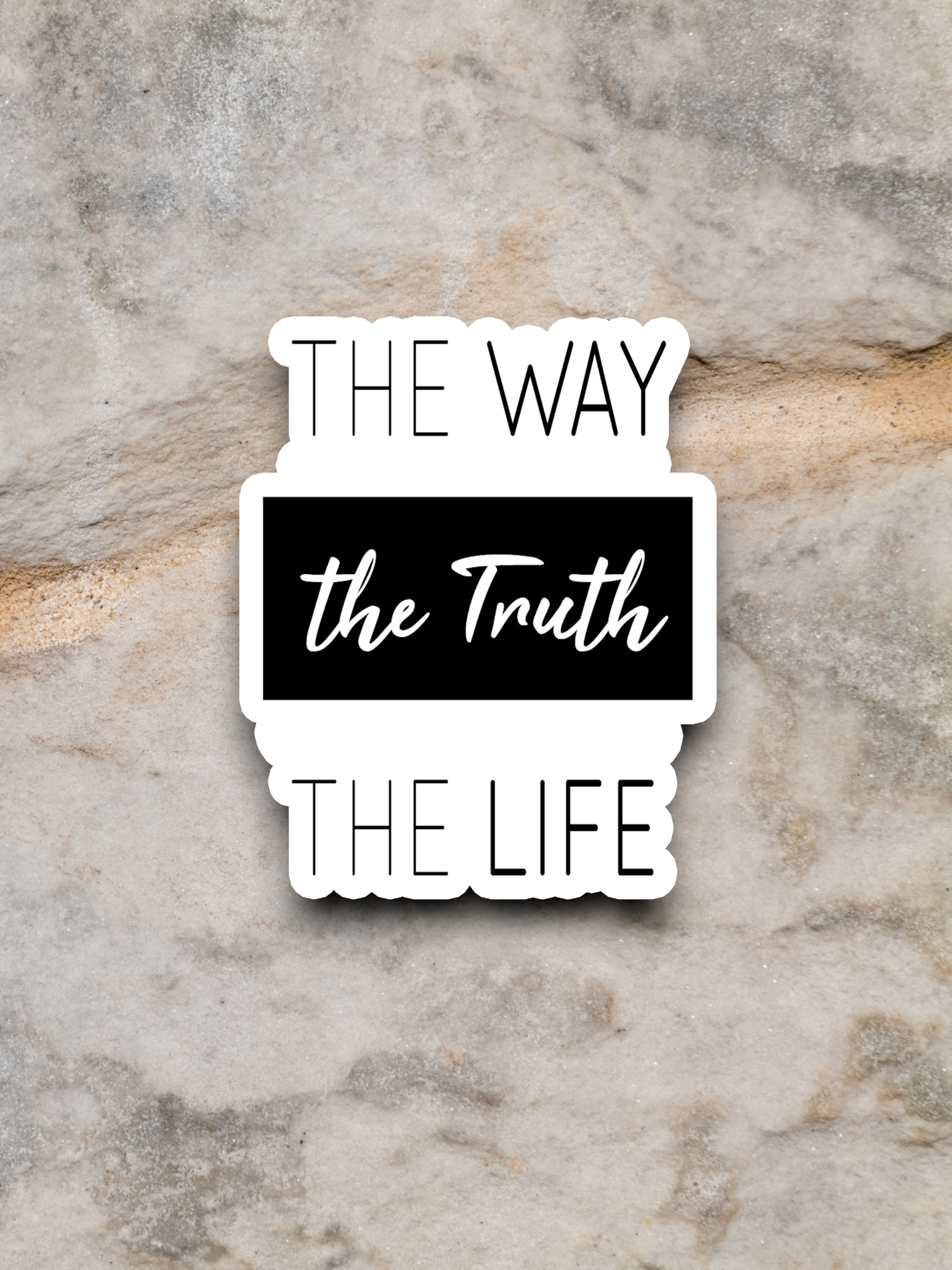 The Way The Truth The Life Faith Sticker