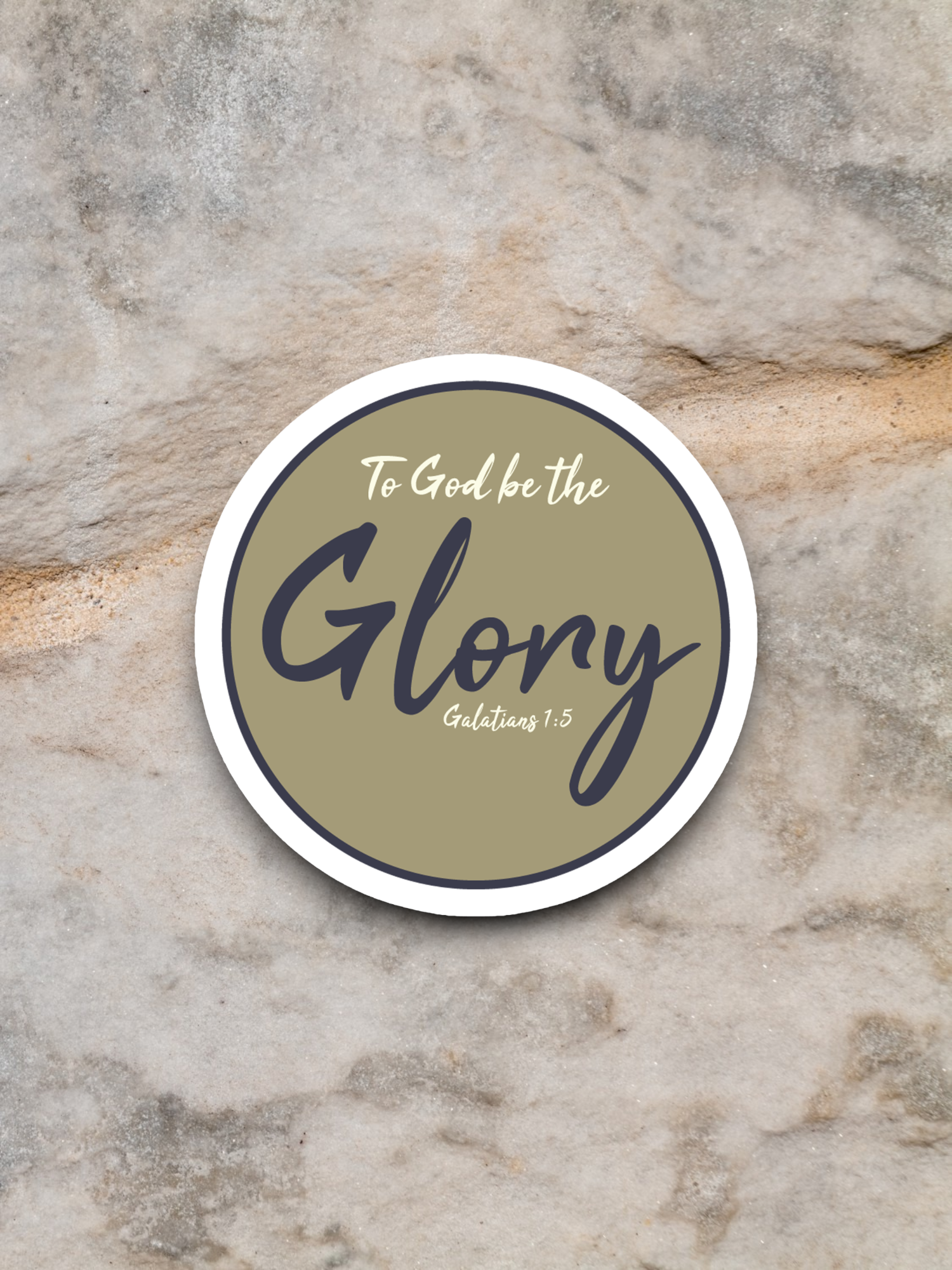 To God be the Glory - Faith Sticker