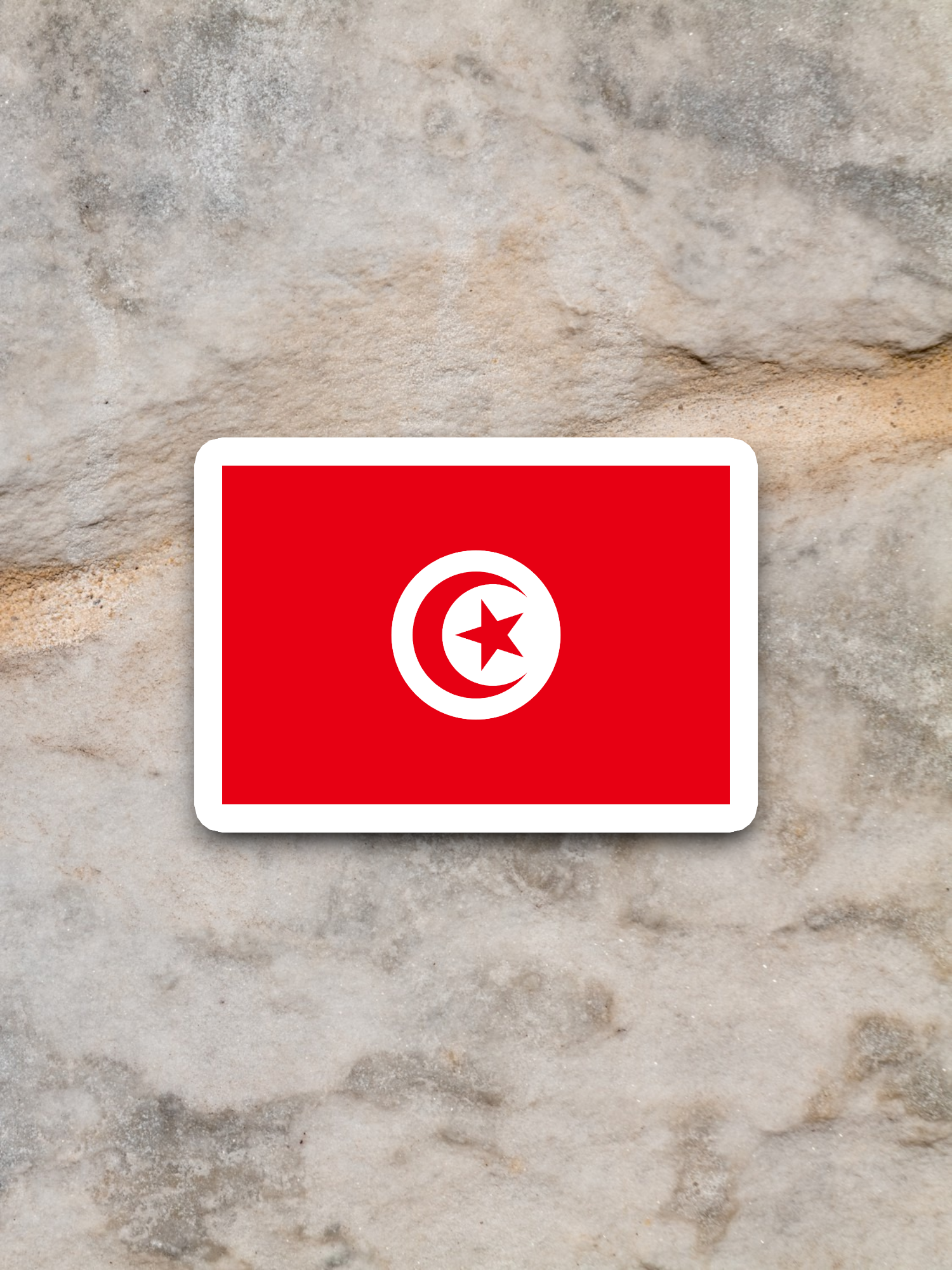 Tunisia Flag - International Country Flag Sticker