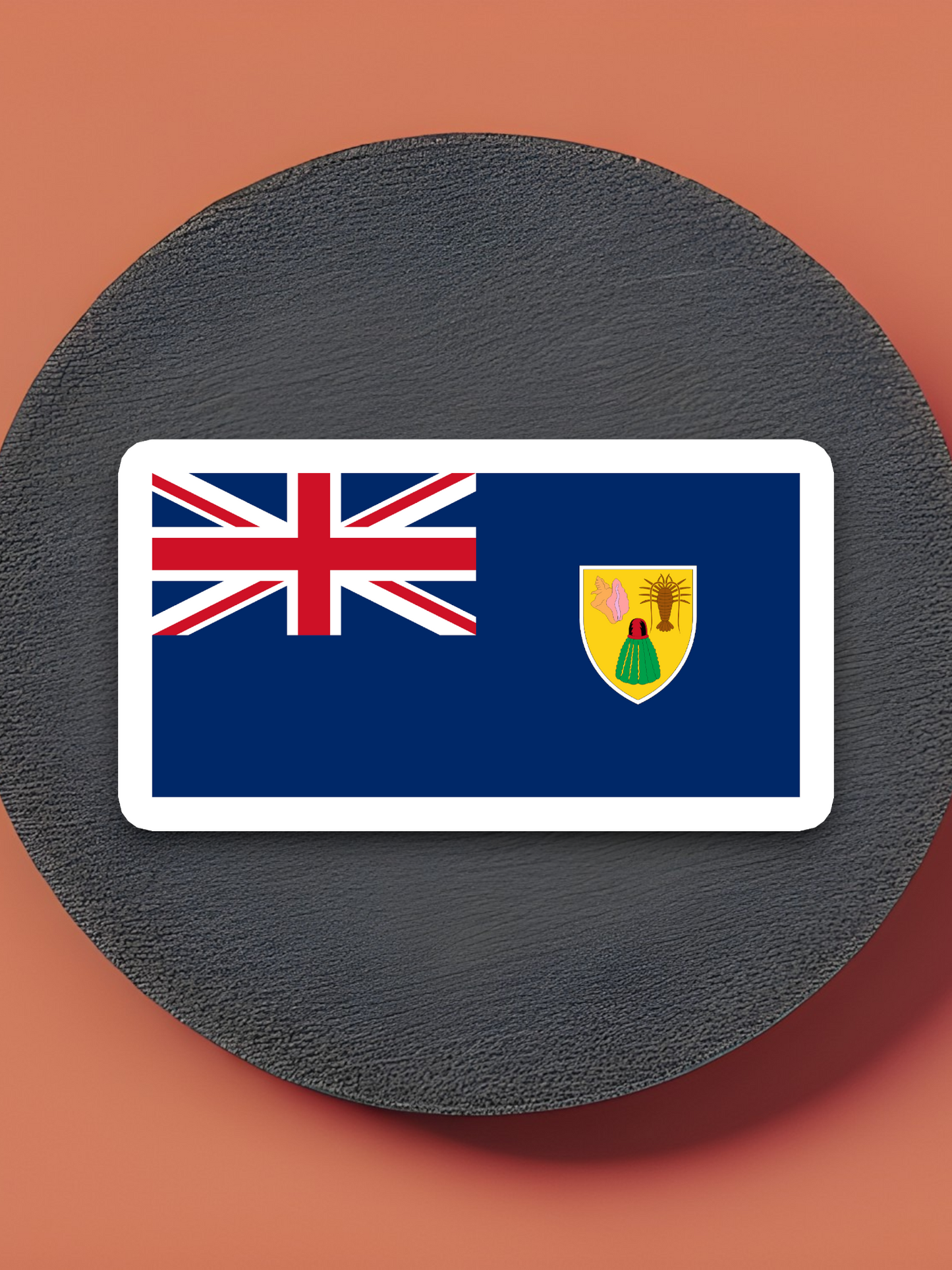 Turks and Caicos Flag - International Country Flag Sticker