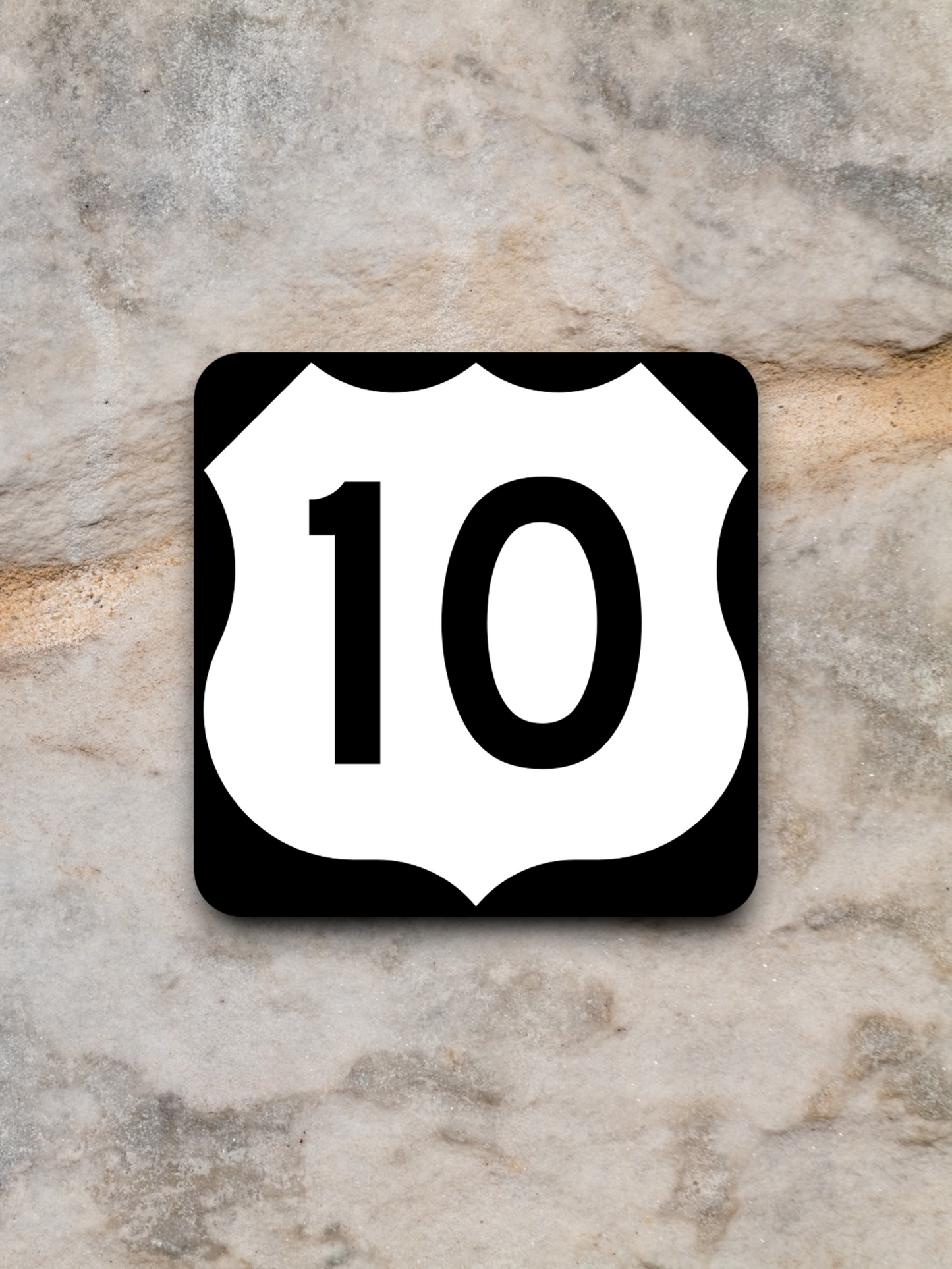 U.S. Route 10 Road Sign Sticker