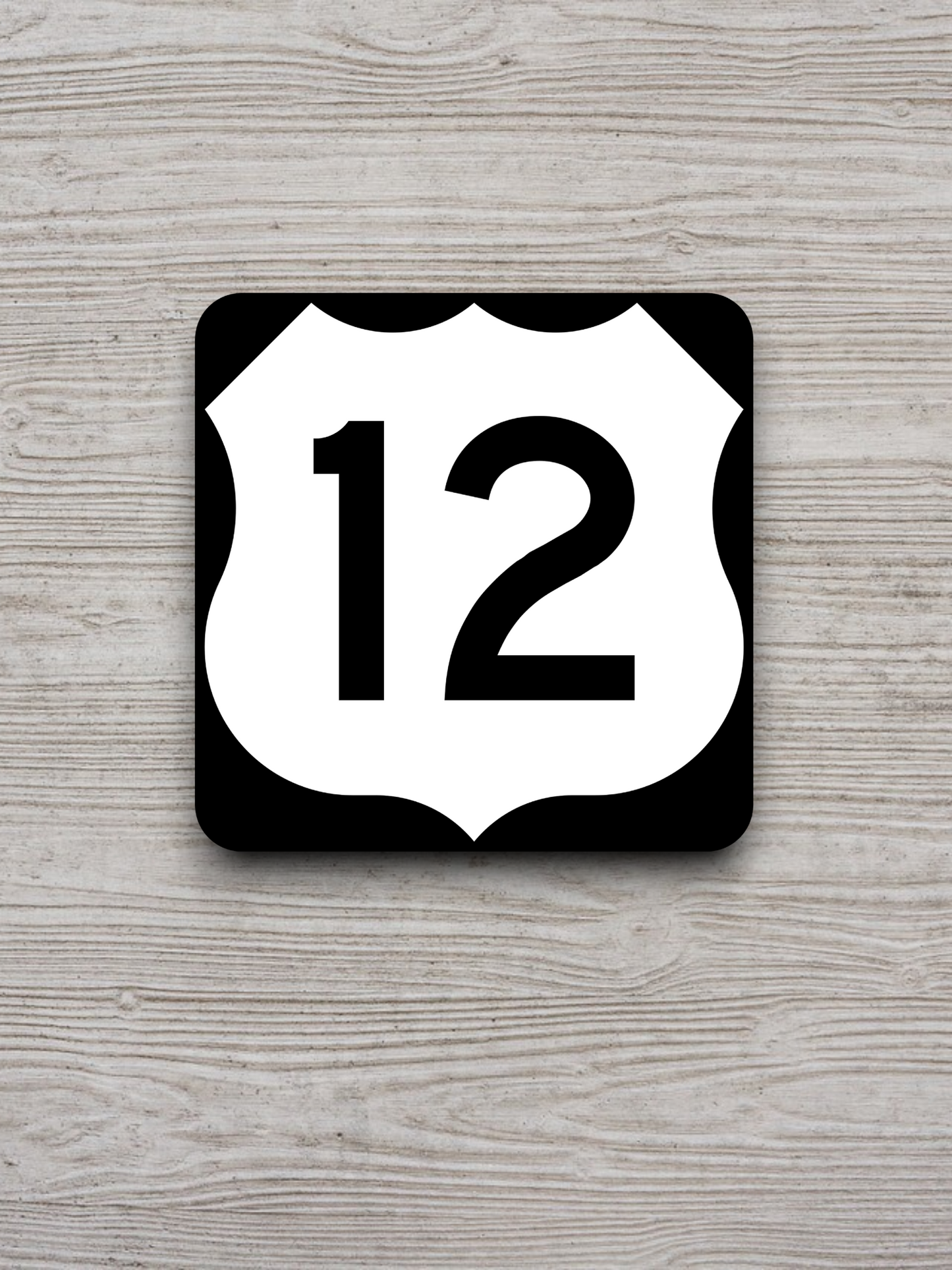 U.S. Route 12 Road Sign Sticker