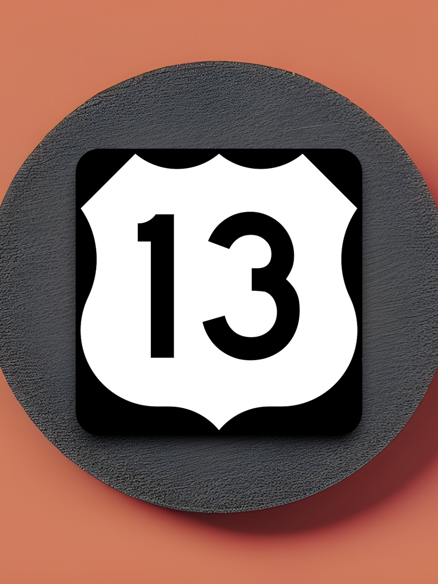U.S. Route 13 Road Sign Sticker
